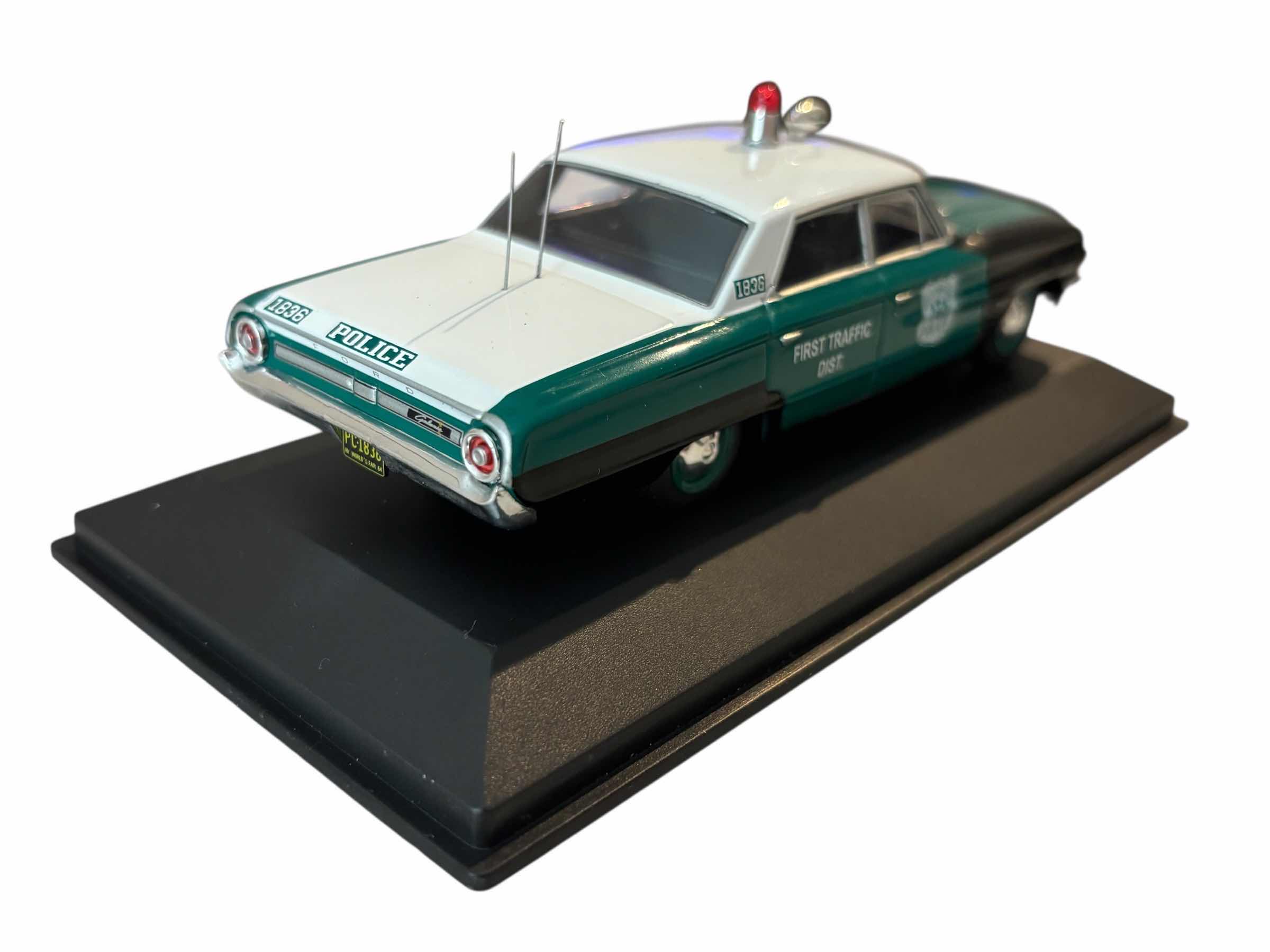 Photo 1 of ICONIC REPLICAS 1964 FORD GALAXIE 500: NEW YORK POLICE DEPT DIE-CAST MODEL SCALE 1:43 IN CASE
