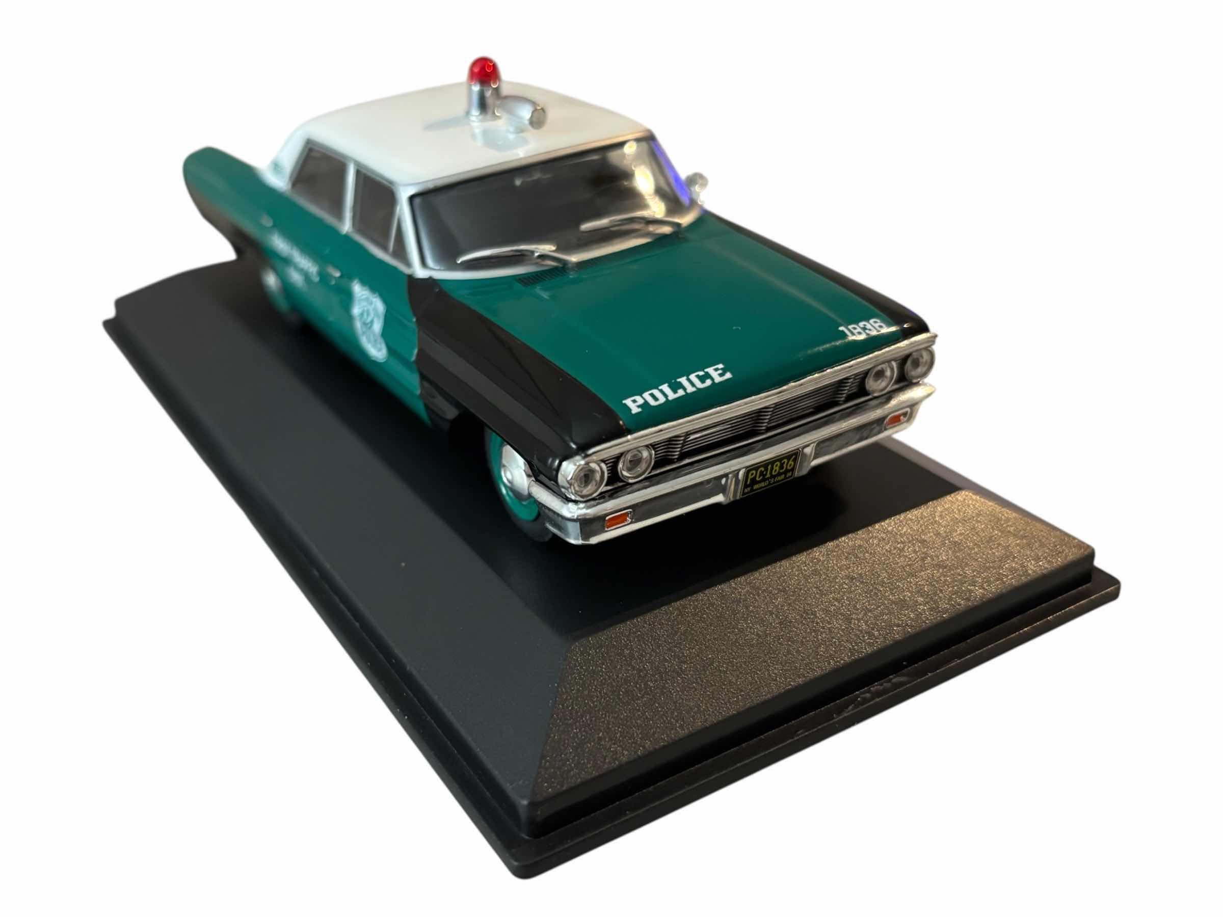 Photo 1 of ICONIC REPLICAS 1964 FORD GALAXIE 500: NEW YORK POLICE DEPT DIE-CAST MODEL SCALE 1:43 IN CASE