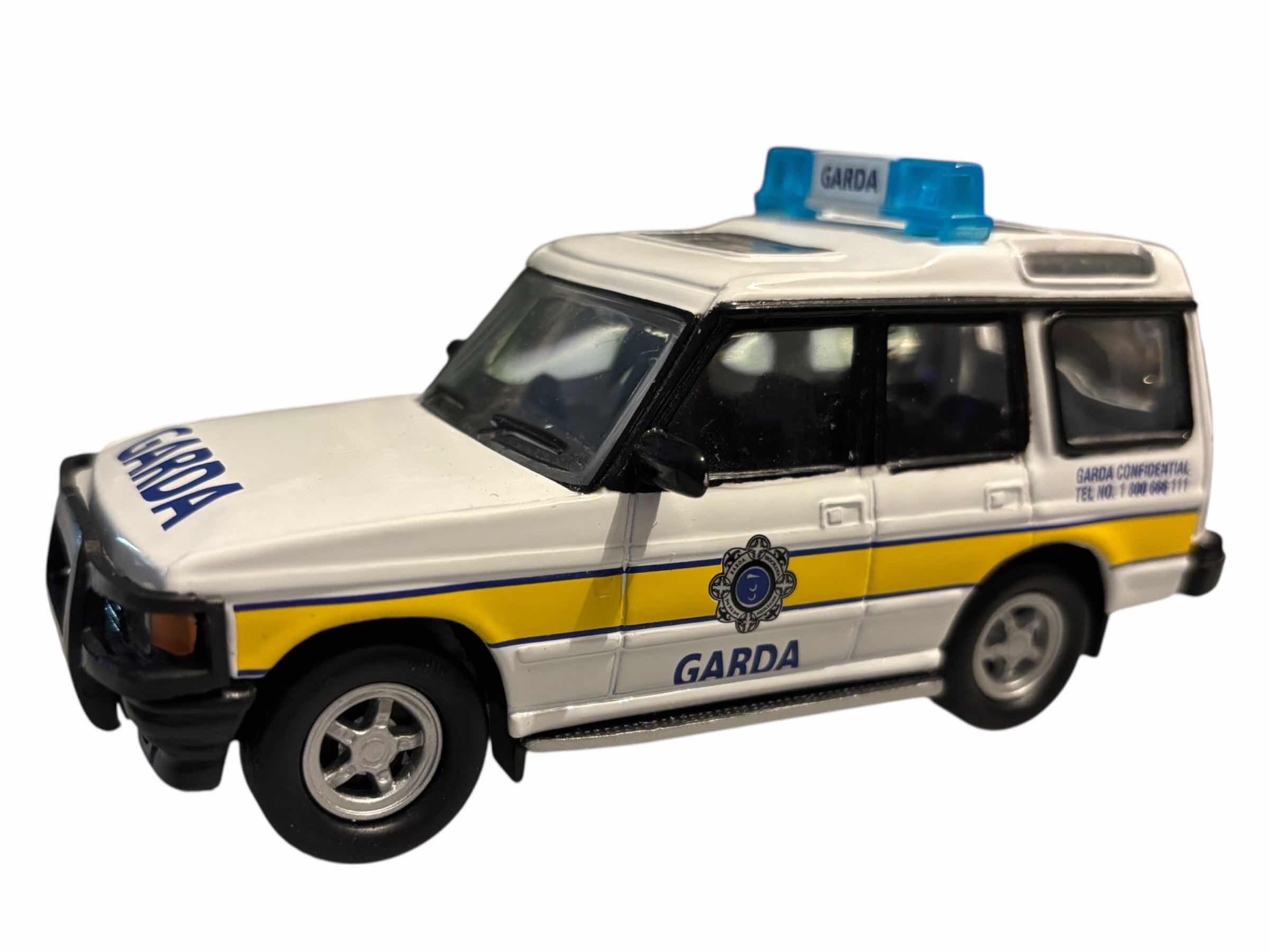 Photo 1 of IRISH GARDA PATROL LAND ROVER DIE-CAST MODEL SCALE 1:24