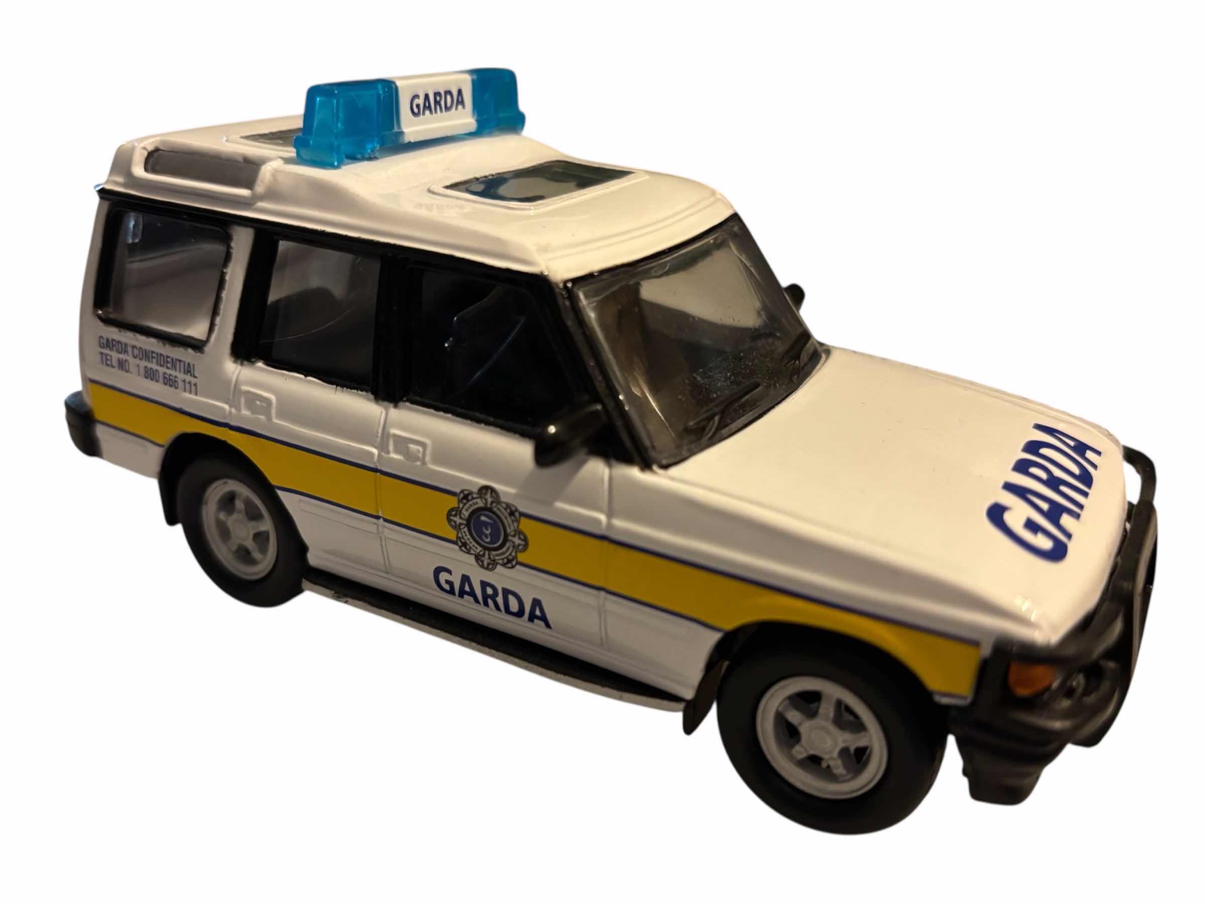 Photo 1 of IRISH GARDA PATROL LAND ROVER DIE-CAST MODEL SCALE 1:24