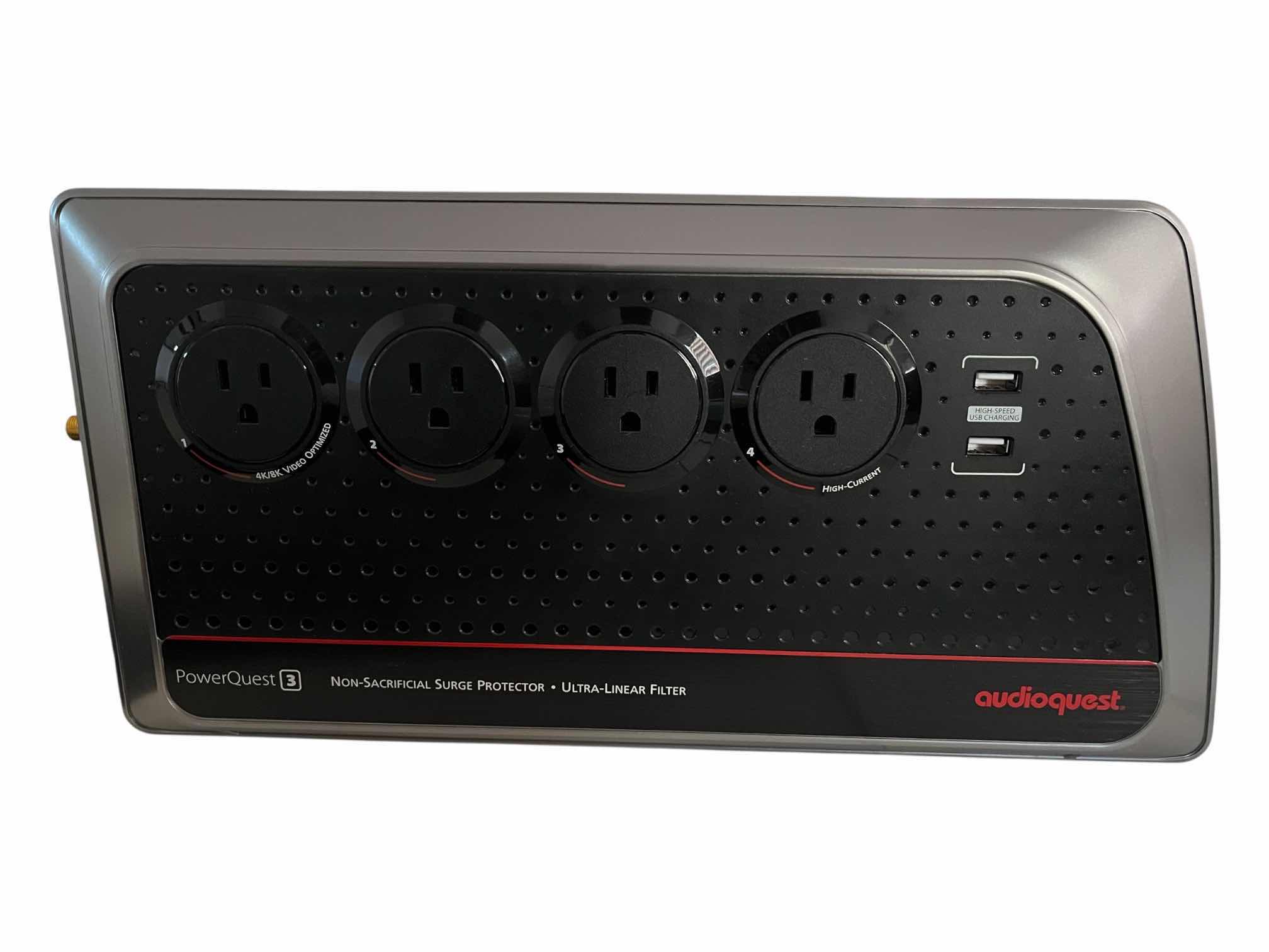 Photo 1 of AUDIOQUEST POWERQUEST-3 NON-SACRIFICIAL MULTI-OUTLET SURGE PROTECTOR