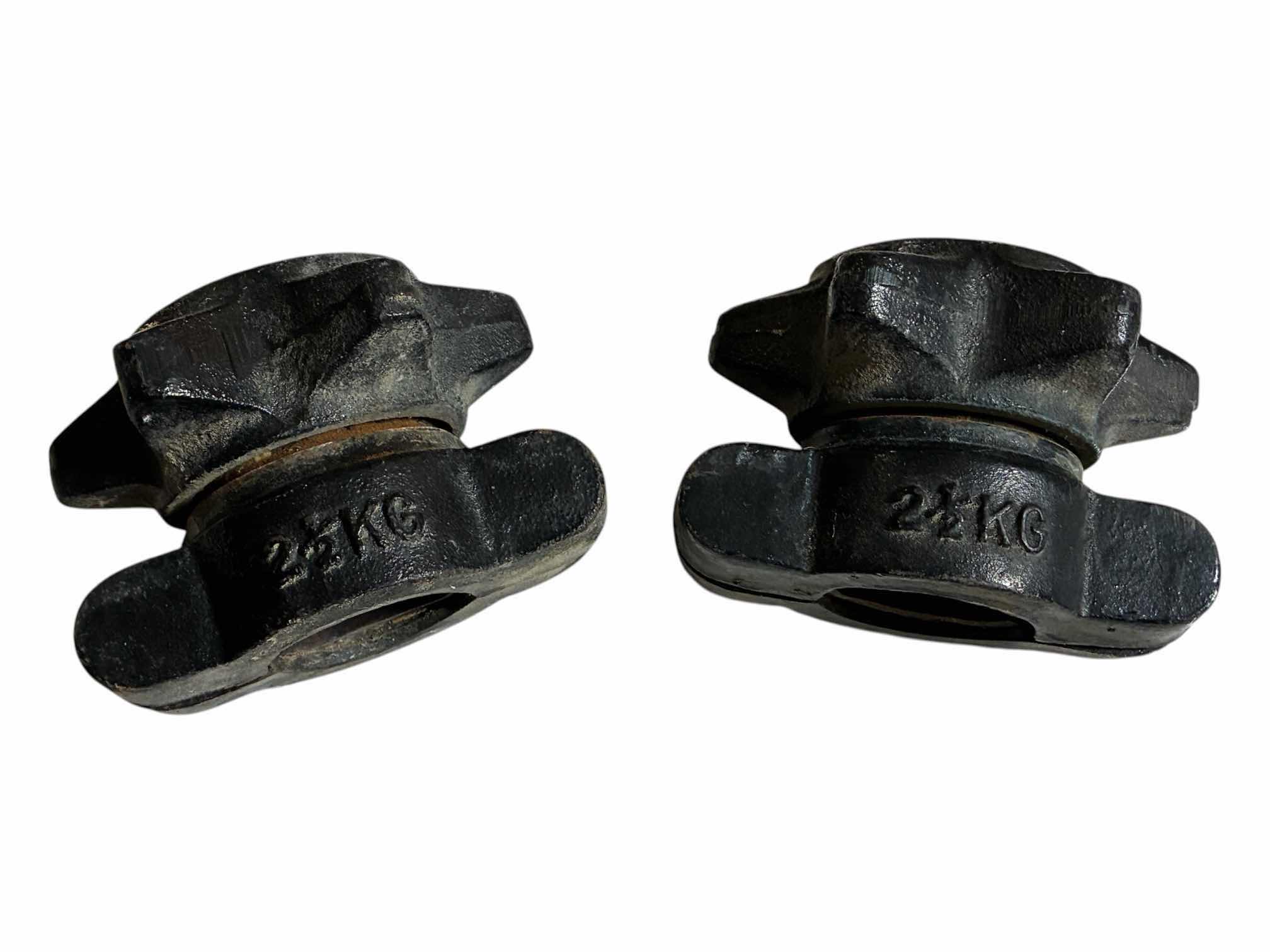 Photo 1 of 2.5KG OLYMPIC BAR SPINLOCK COLLARS (2) $70