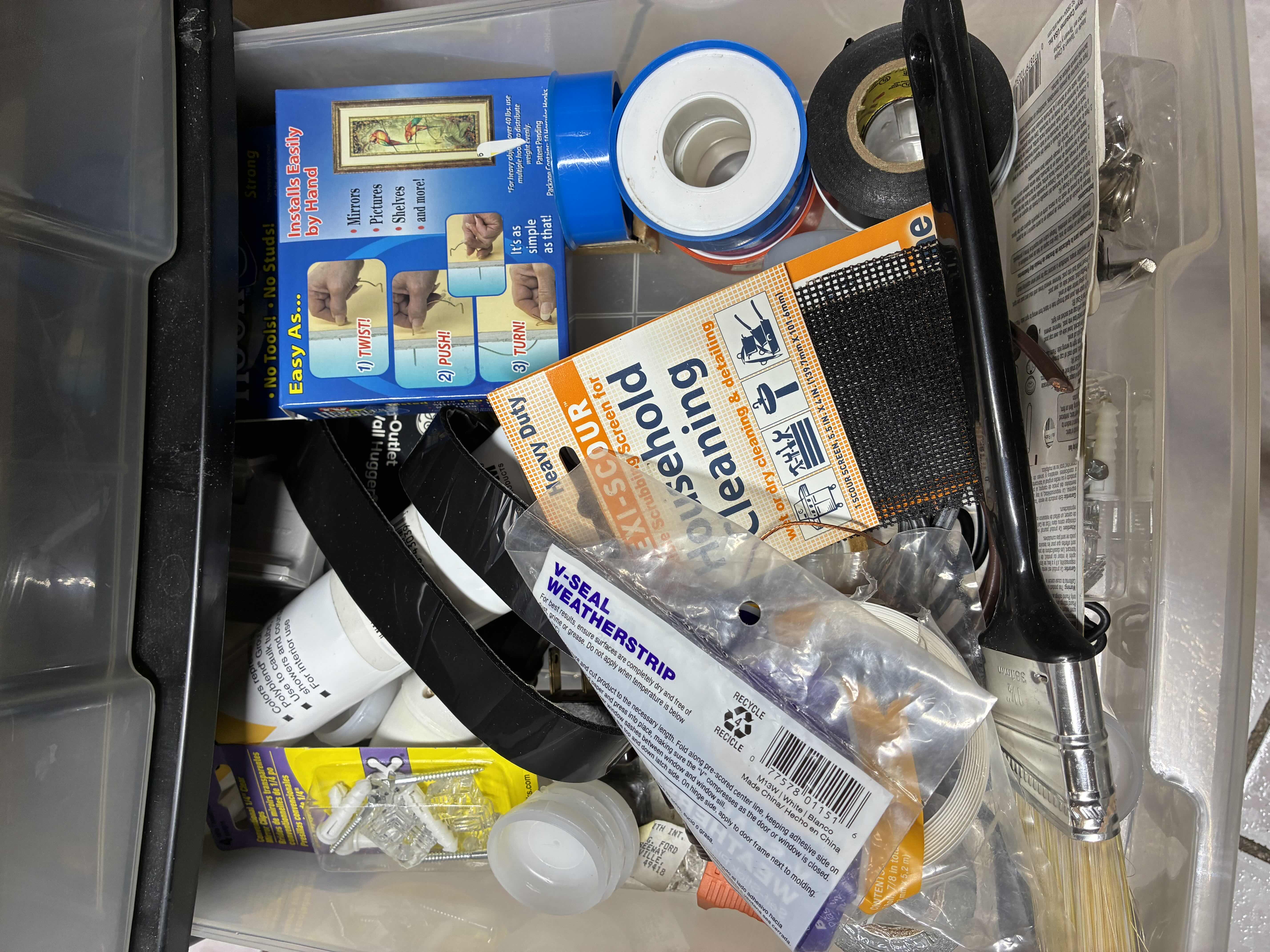 Photo 1 of IRIS SIX DRAWER ROLLING ORGANIZER W TOOLS, HARDWARE & REPAIR MATERIAL