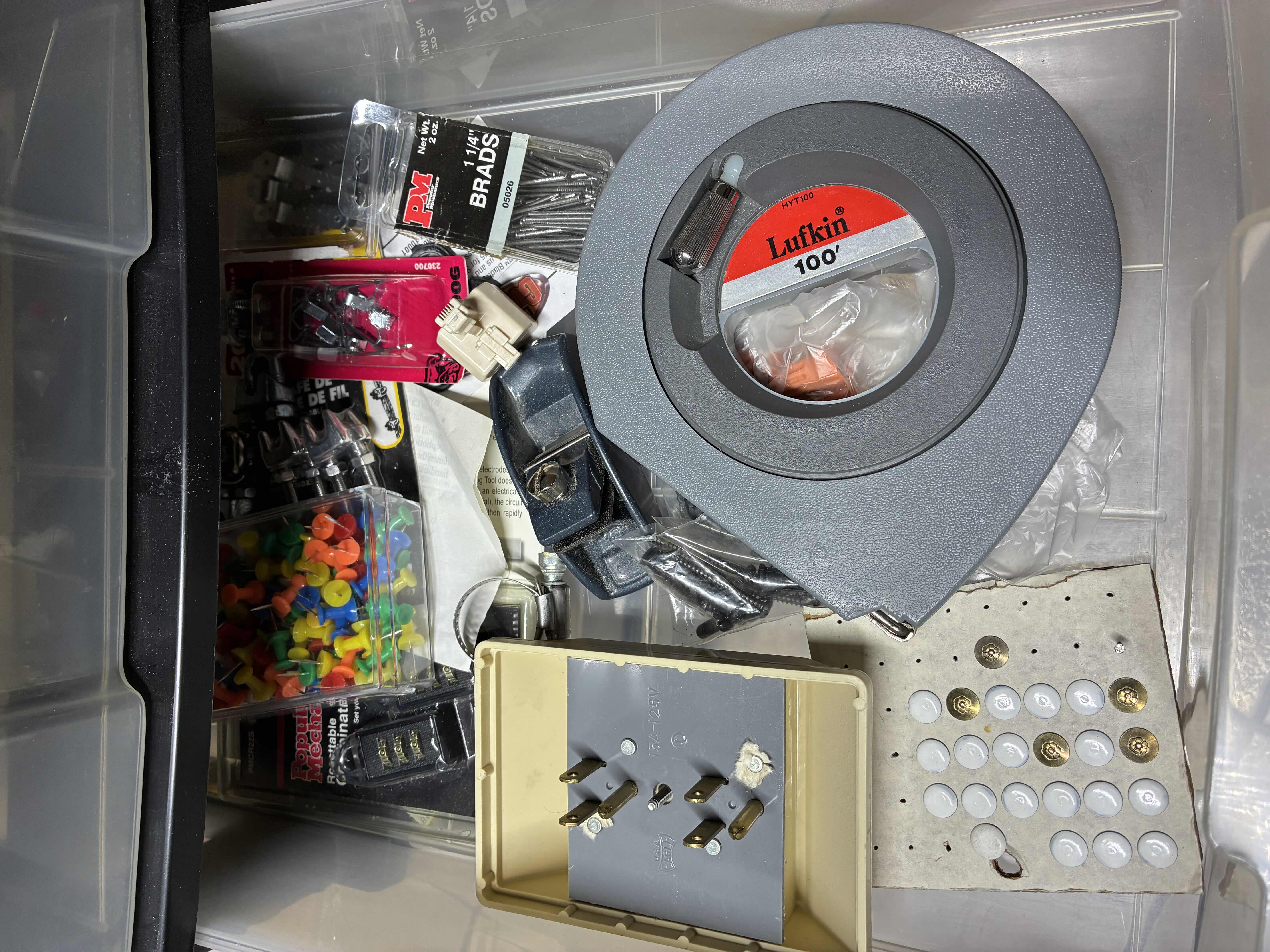 Photo 1 of IRIS SIX DRAWER ROLLING ORGANIZER W TOOLS, HARDWARE & REPAIR MATERIAL