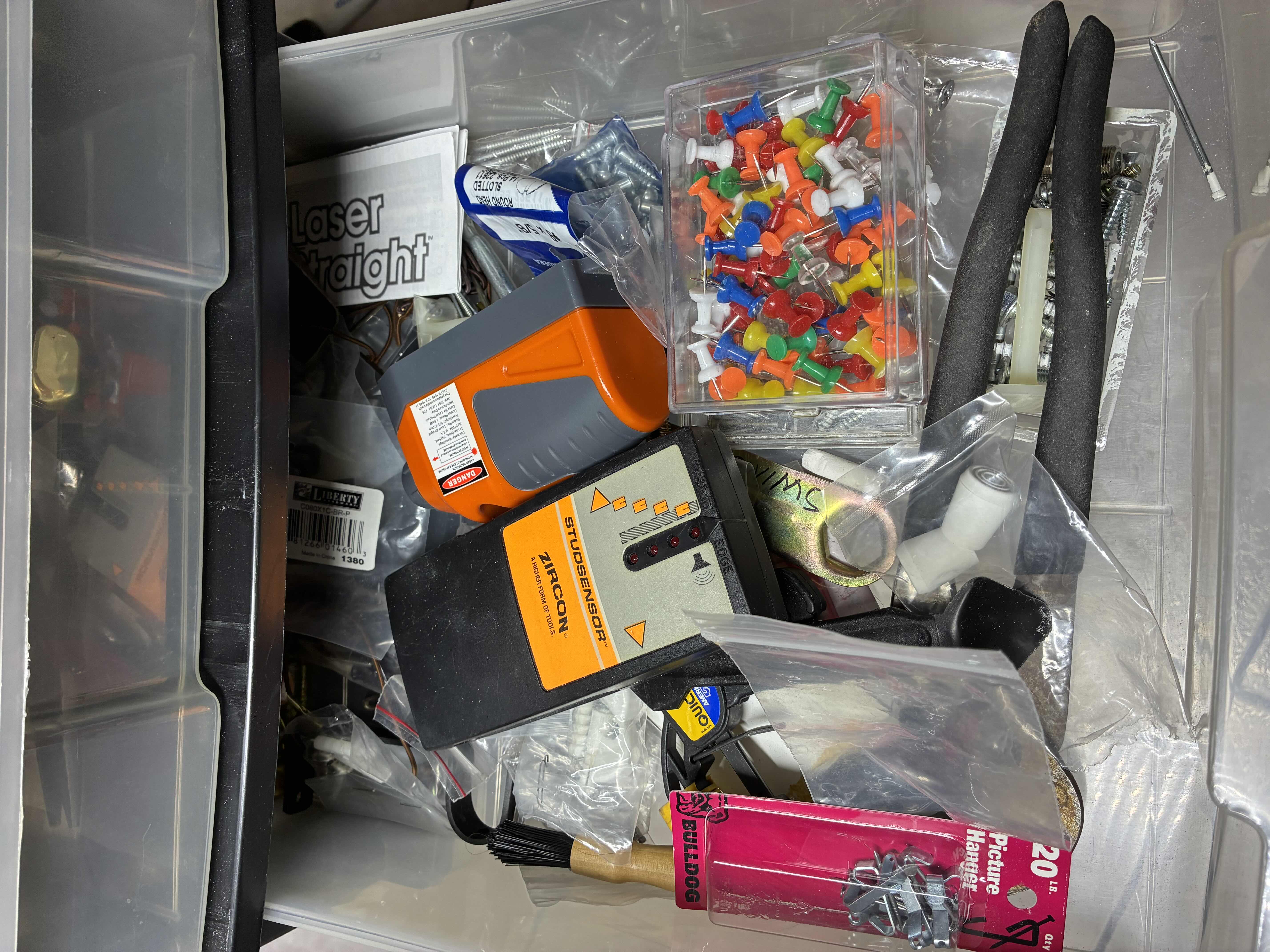 Photo 1 of IRIS SIX DRAWER ROLLING ORGANIZER W TOOLS, HARDWARE & REPAIR MATERIAL