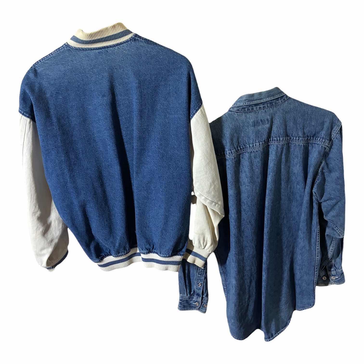 Photo 1 of EL CORTEZ LV CASINO DENIM VARSITY JACKET SIZE M & UNIVERSAL STUDIOS DENIM JACKET SIZE L $80