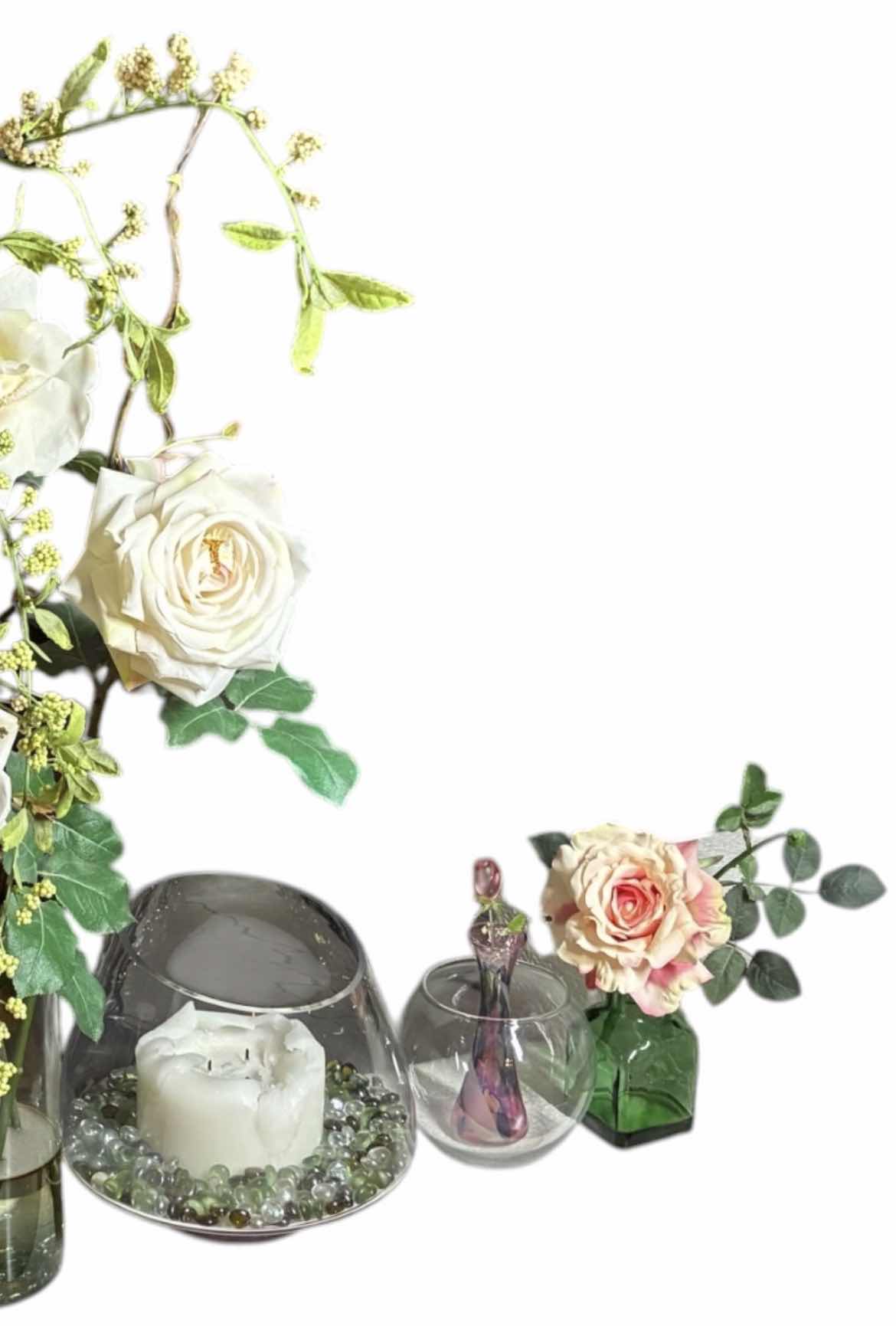 Photo 1 of GLASS VASE FLORAL DECOR-VARIOUS STYLES & SIZES