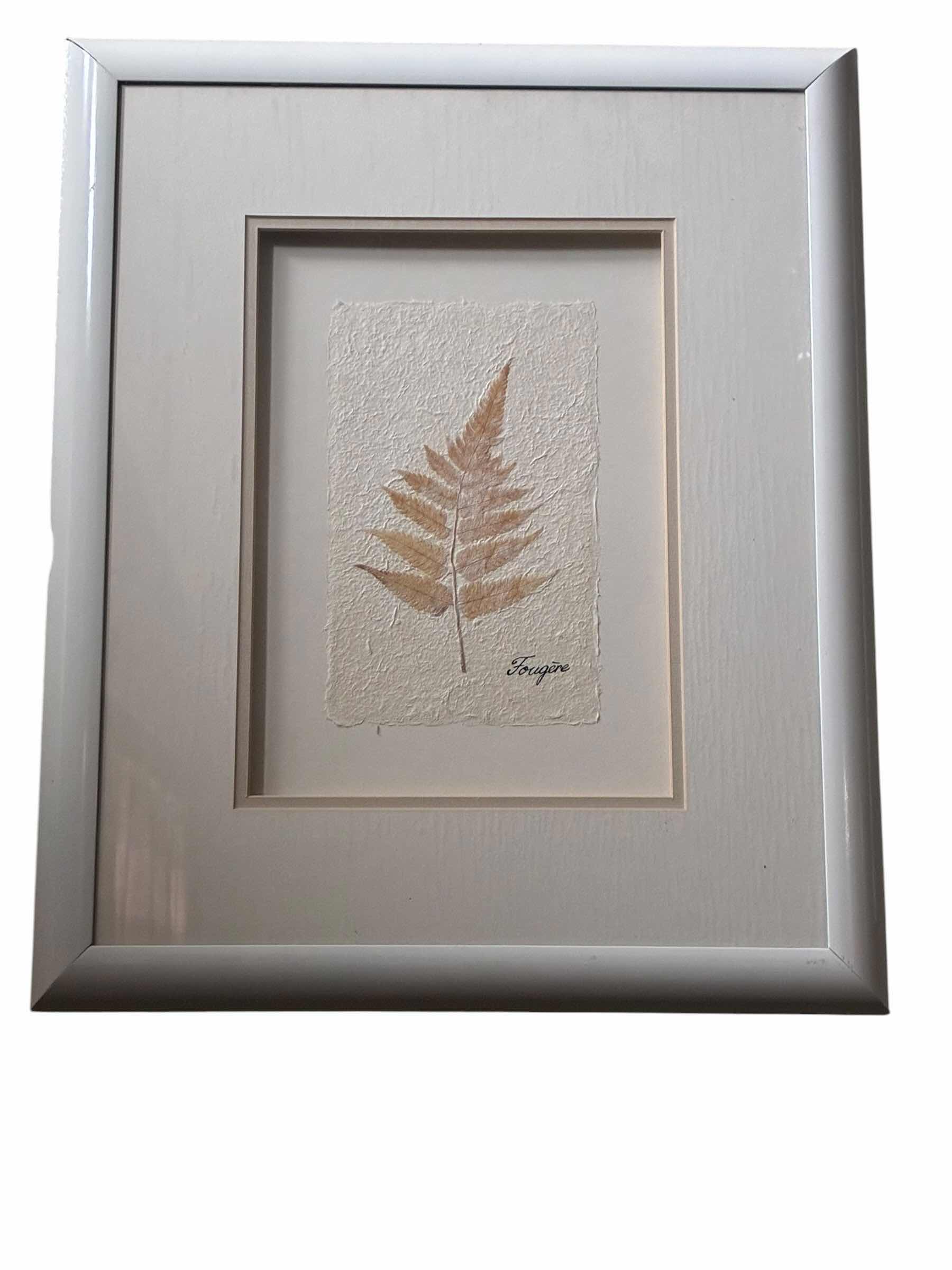 Photo 1 of FOUGERE BOTANICAL FRAMED ARTWORK 17” X 20.5”