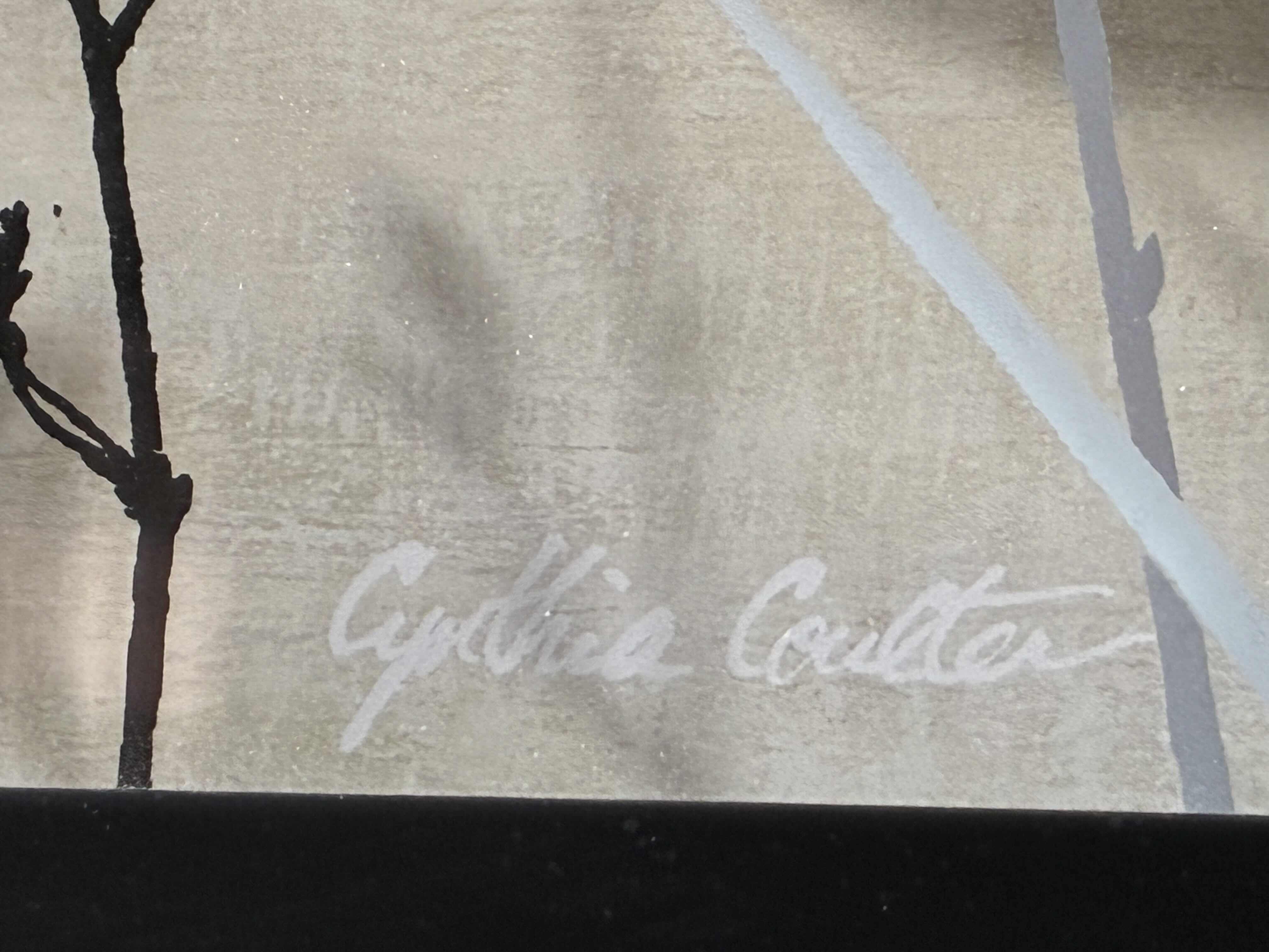 Photo 1 of BUTTERFLIES SILHOUETTE SHADOWBOX FRAMED ARTWORK BY CYNTHIA COULTER 17.5“ X 17.5“