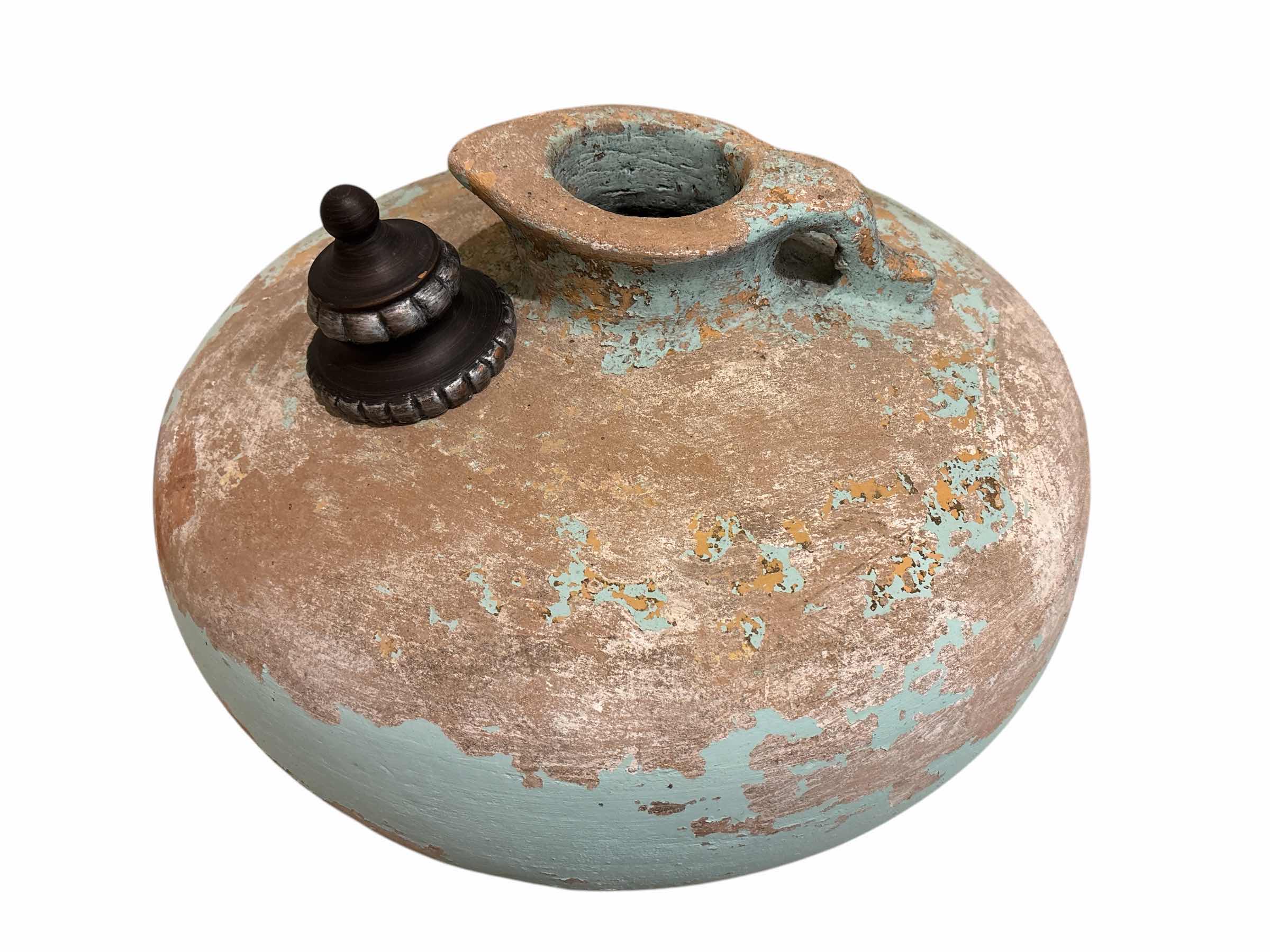 Photo 1 of DECORATIVE CLAY POT DECOR 17” X 17” H14”