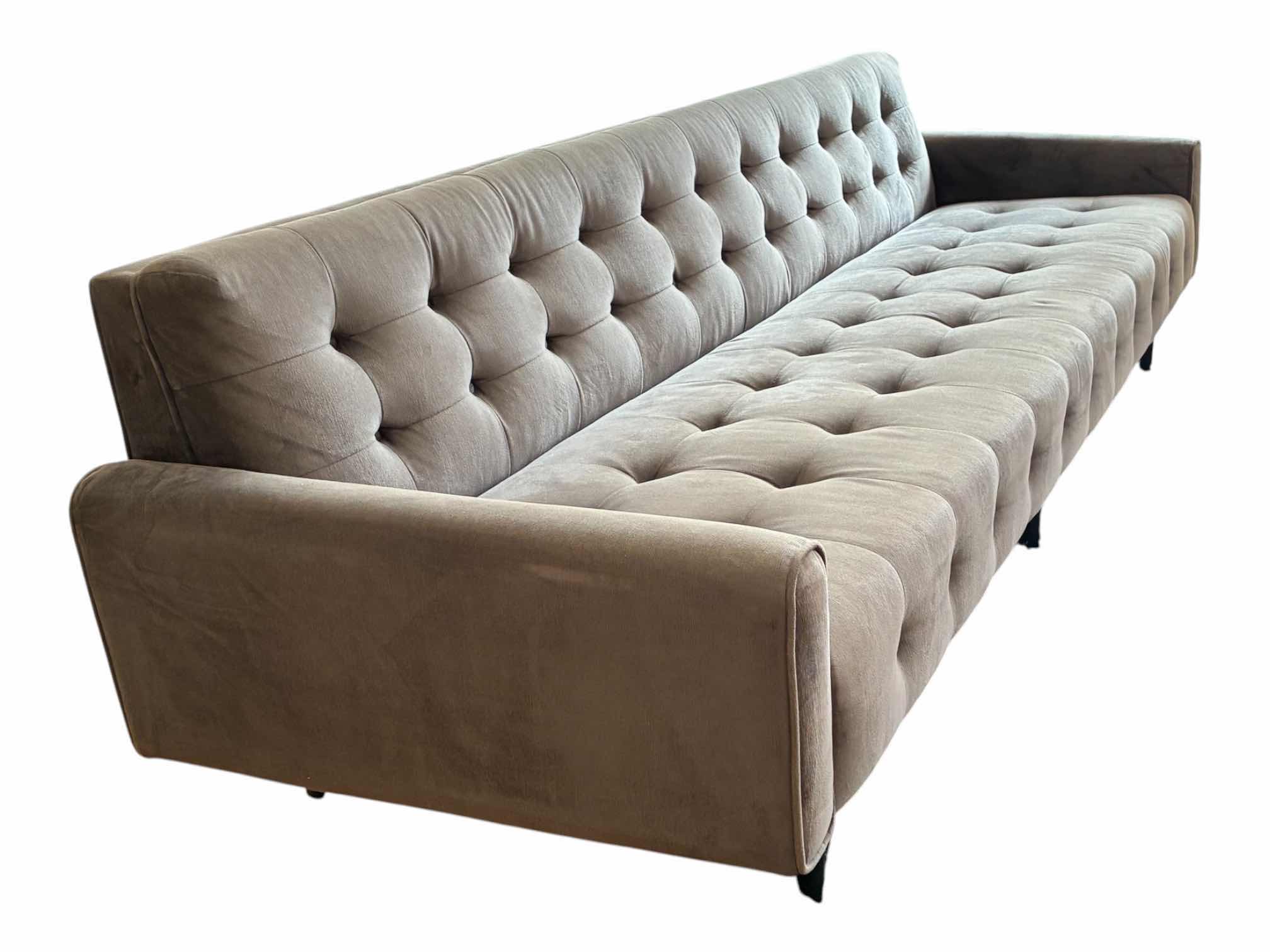 Photo 1 of JONATHAN ADLER FURNITURE BERGAMO GRAPHITE RUTLEDGE GRAND SOFA $2995
