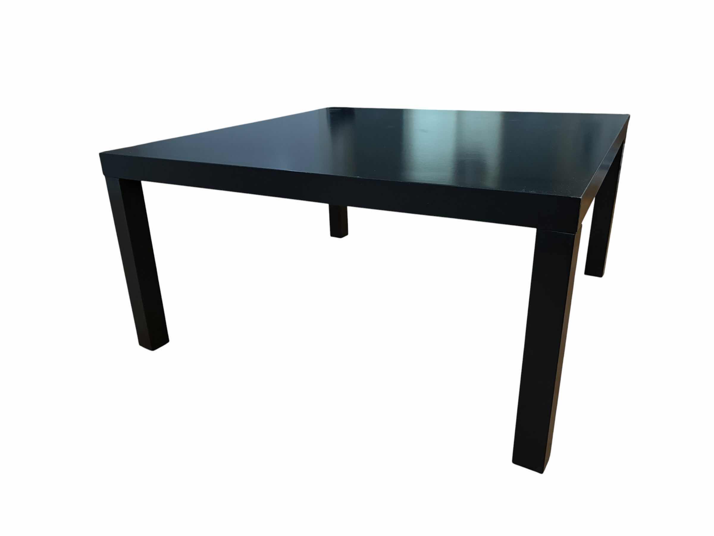 Photo 1 of BLACK LAMINATE SQUARE COFFEE TABLE 36” X 18”
