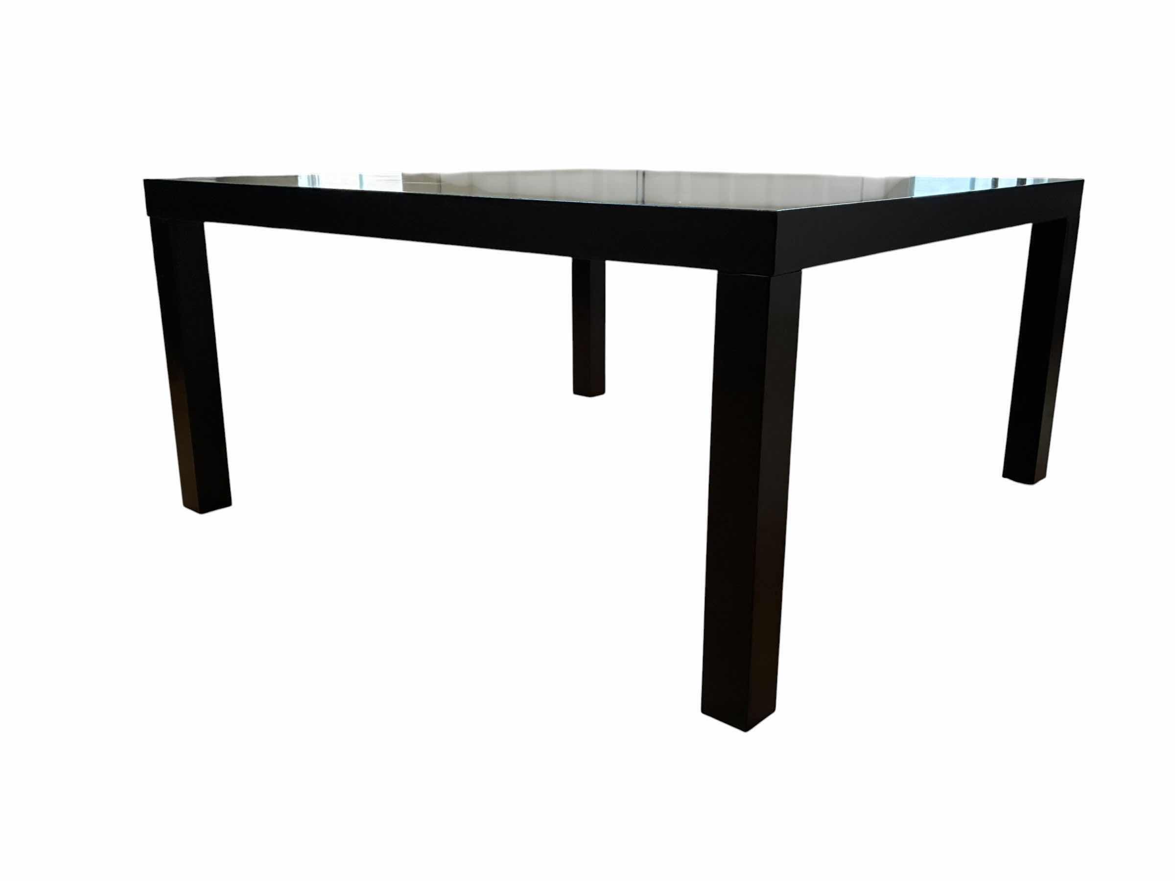 Photo 1 of BLACK LAMINATE SQUARE COFFEE TABLE 36” X 18”