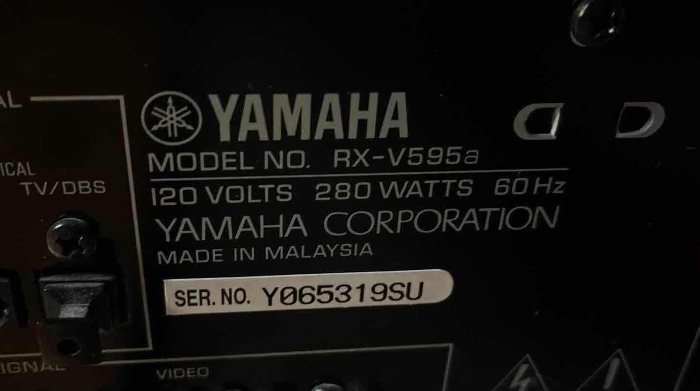 Photo 1 of YAMAHA NATURAL SOUND AV RECEIVER W REMOTE RX-V595A $200