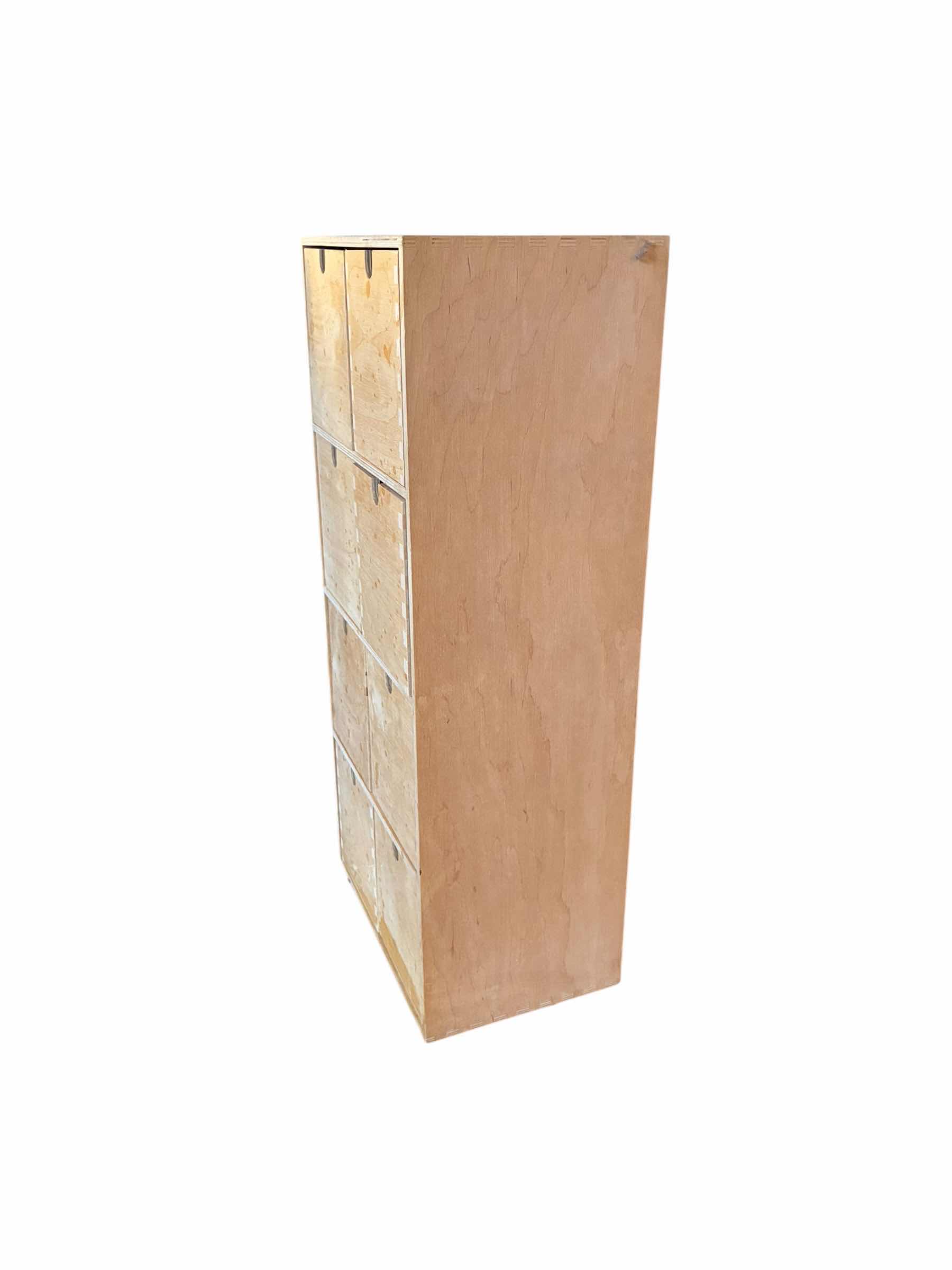 Photo 1 of NATURAL WOOD 8-DRAWER ORGANIZER 12“ X 8“ H27“