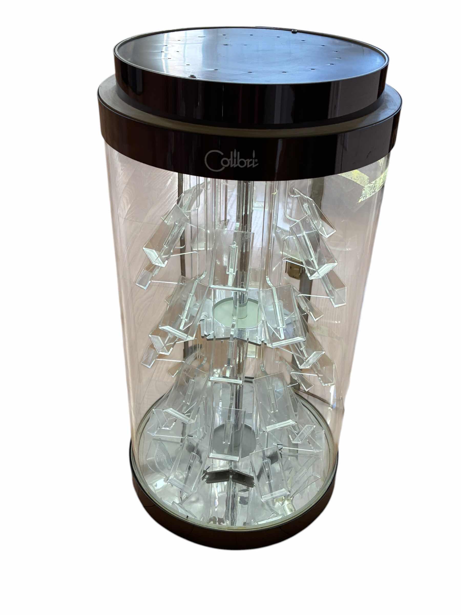 Photo 1 of COLIBRI 36PC AUTOMATED LIGHT UP ROTATINGROUND DISPLAY CASE 10” X 20”