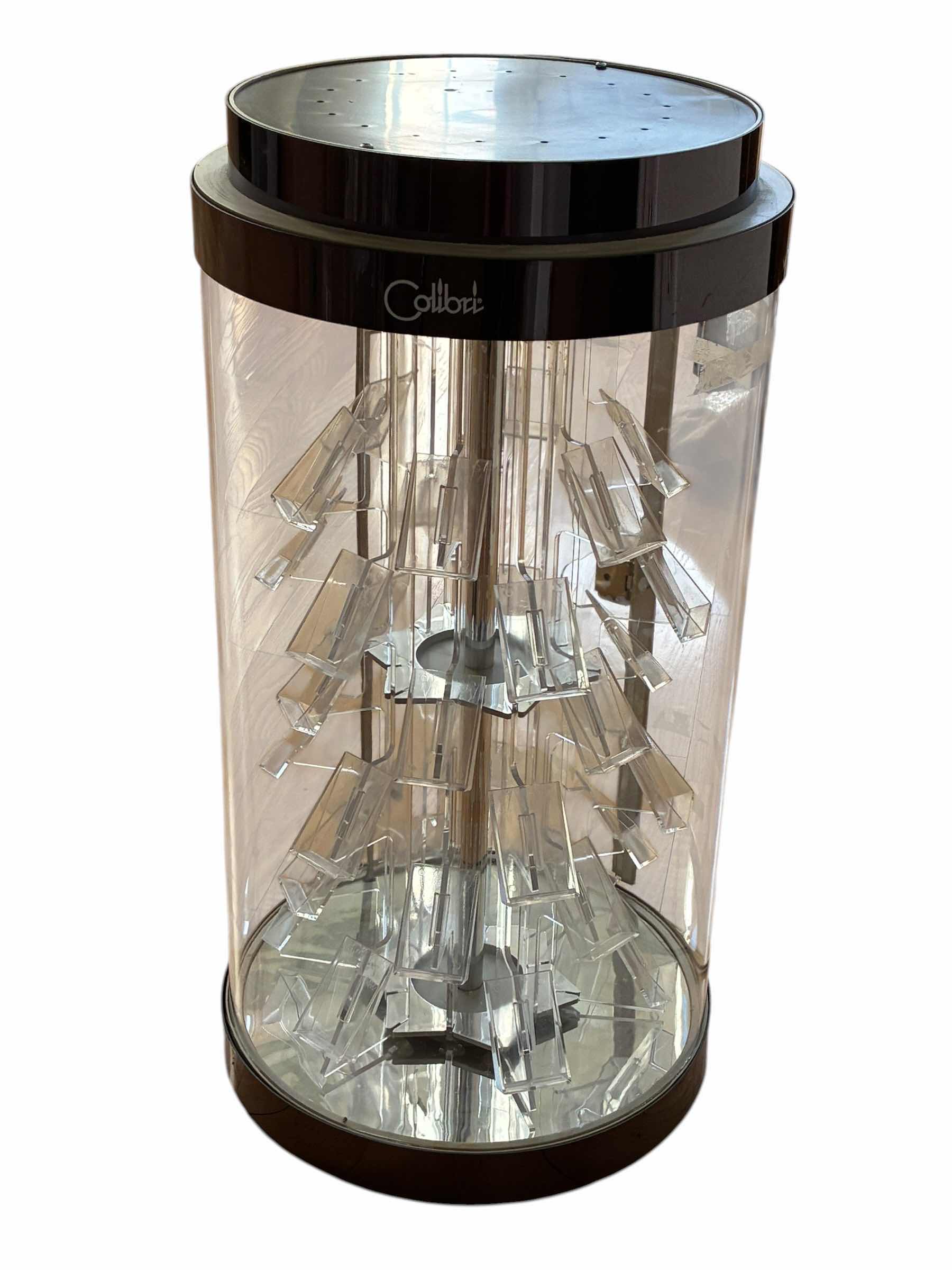 Photo 1 of COLIBRI 36PC AUTOMATED LIGHT UP ROTATINGROUND DISPLAY CASE 10” X 20”