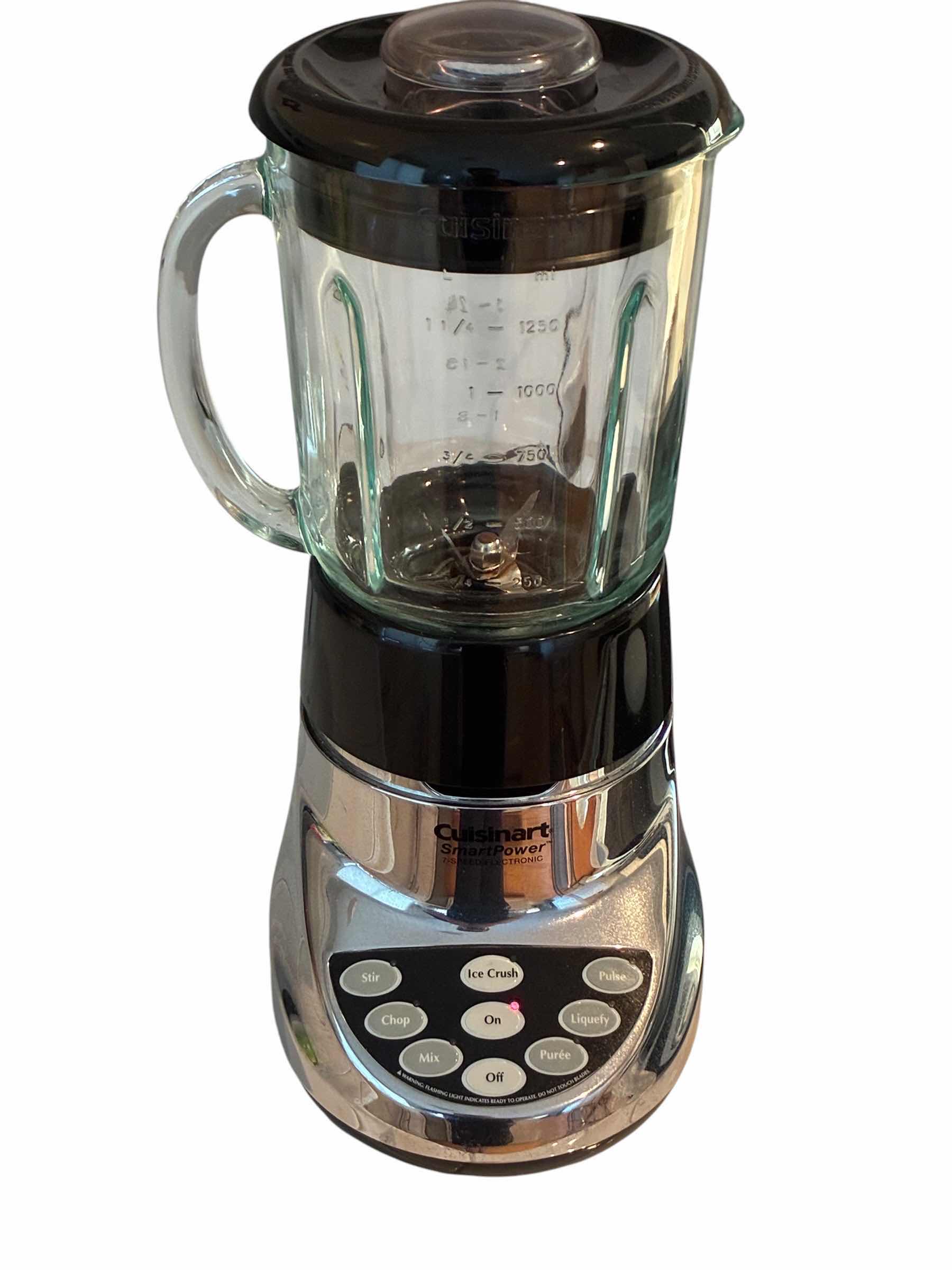 Photo 1 of CUISINART SMARTPOWER 7-SPEED ELECTRONIC STAINLESS STEEL & GLASS BLENDER