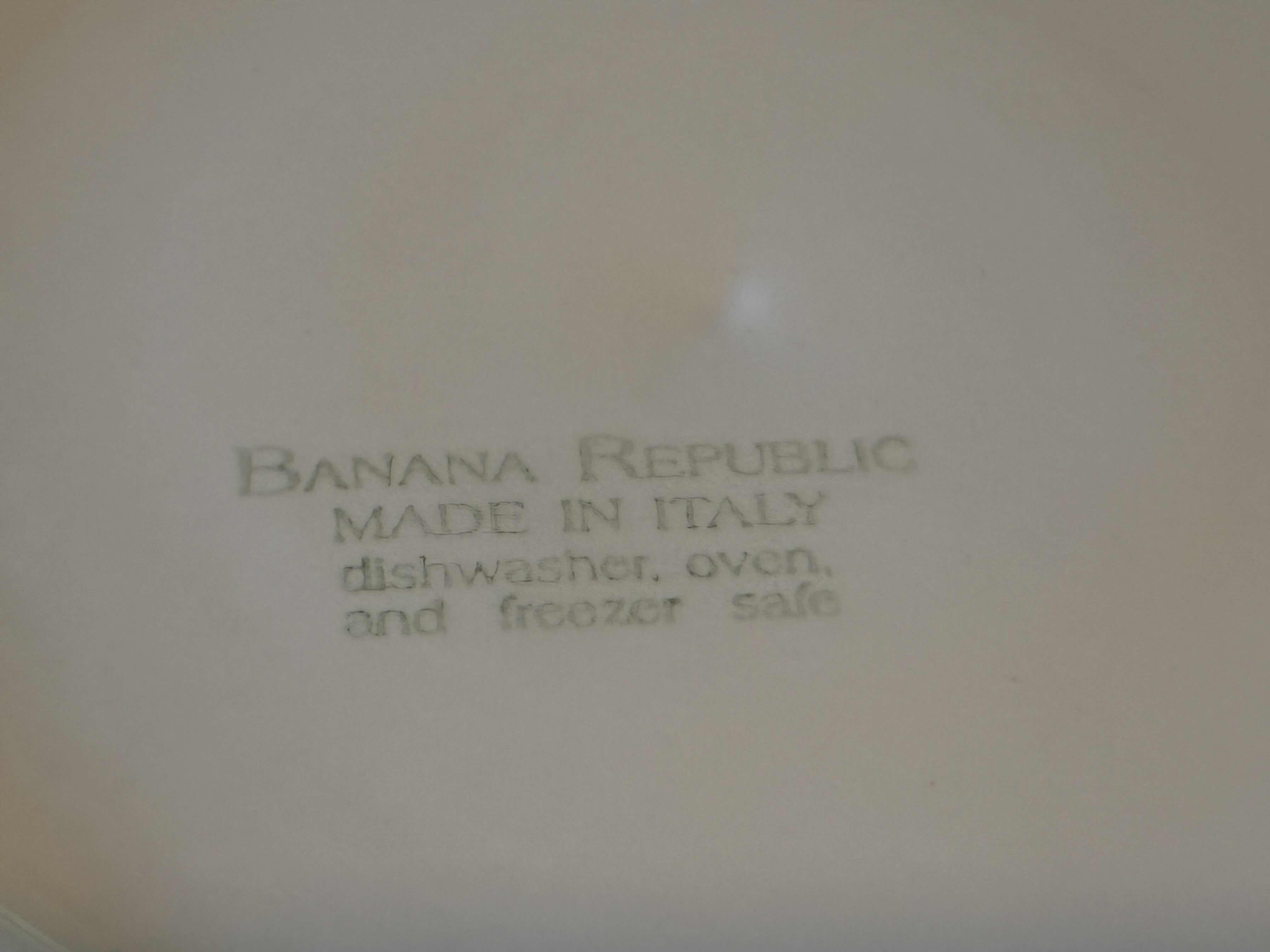 Photo 1 of BANANA REPUBLIC 4PC ITALIAN BARTENDER COMIC 8.5” PLATES