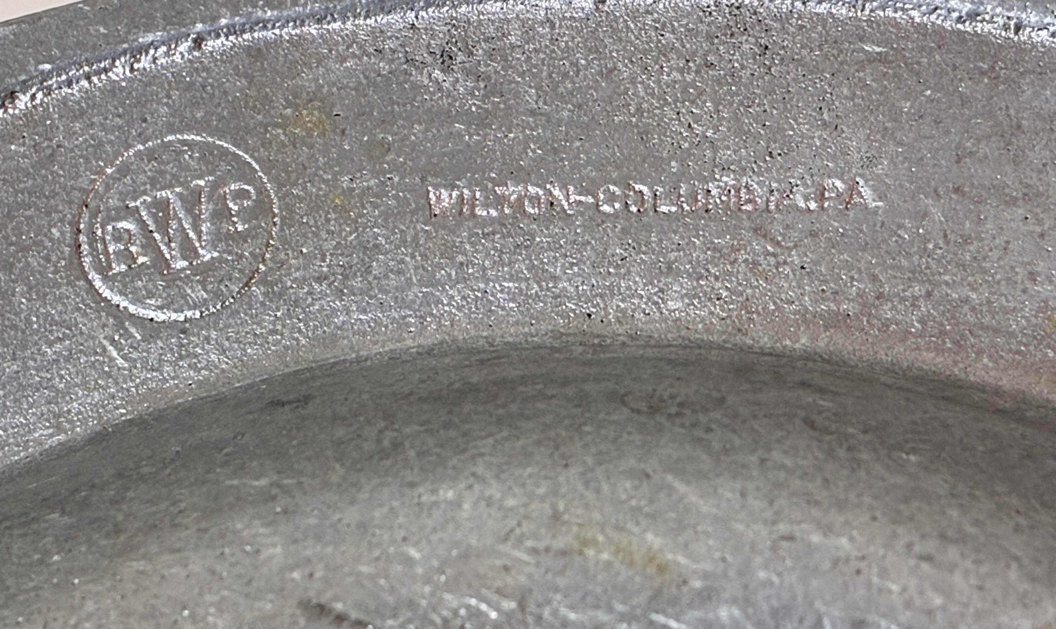 Photo 1 of BWP WALTON COLUMBIA 6PC RIM CRESTED PEWTER 9” PLATES