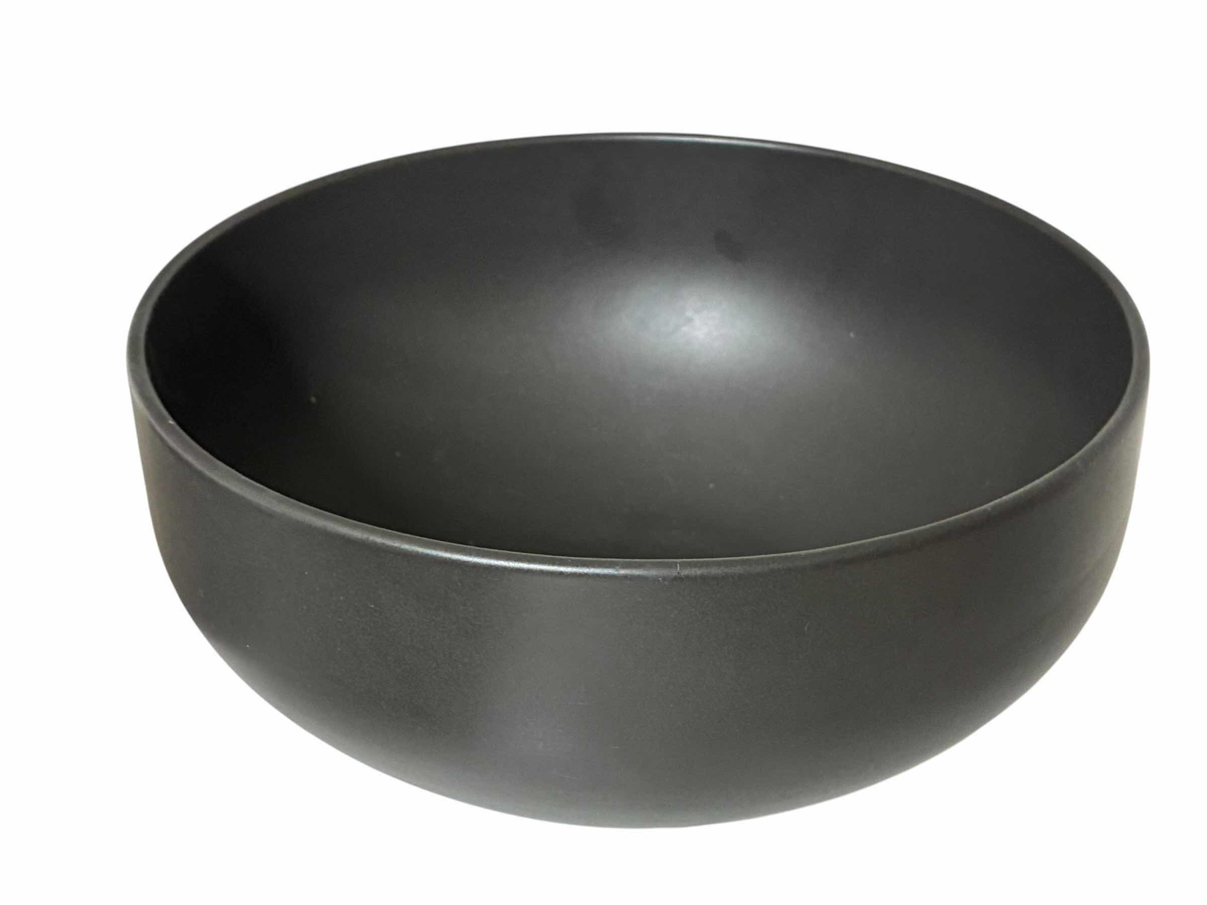 Photo 1 of SASAKI 16PC COLORSTONE MATTE BLACK PLATES & BOWL SET W FURIO HOME THAILAND MATTE BLACK SALAD BOWL