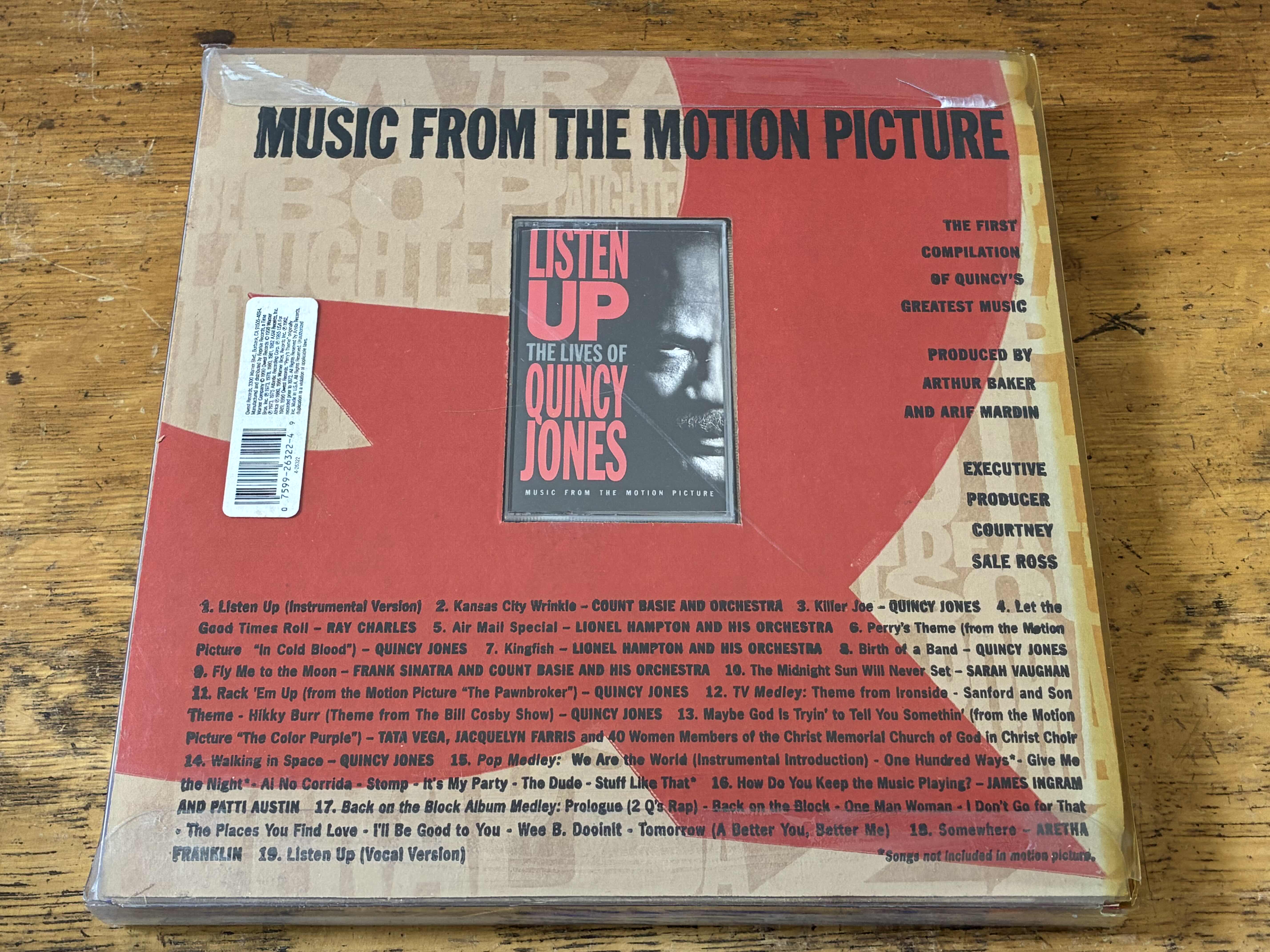 View 2 of NIB LISTEN UP THE LIVES OF QUINCY JONES BOOK, MOVIE POSTER & CASSETTE BOX SET