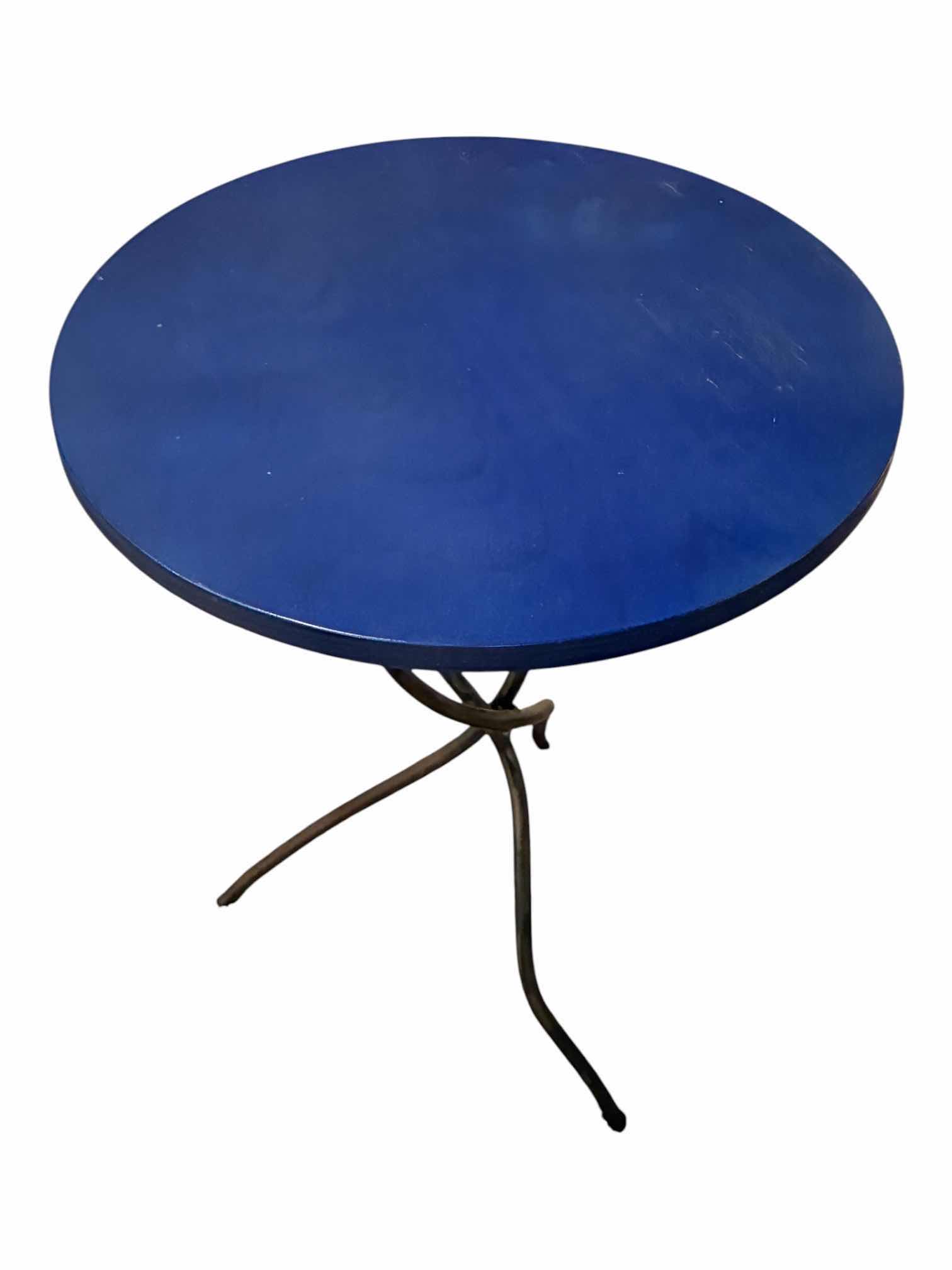 Photo 1 of BLUEWOOD STAINED 18” ROUND SIDE TABLE