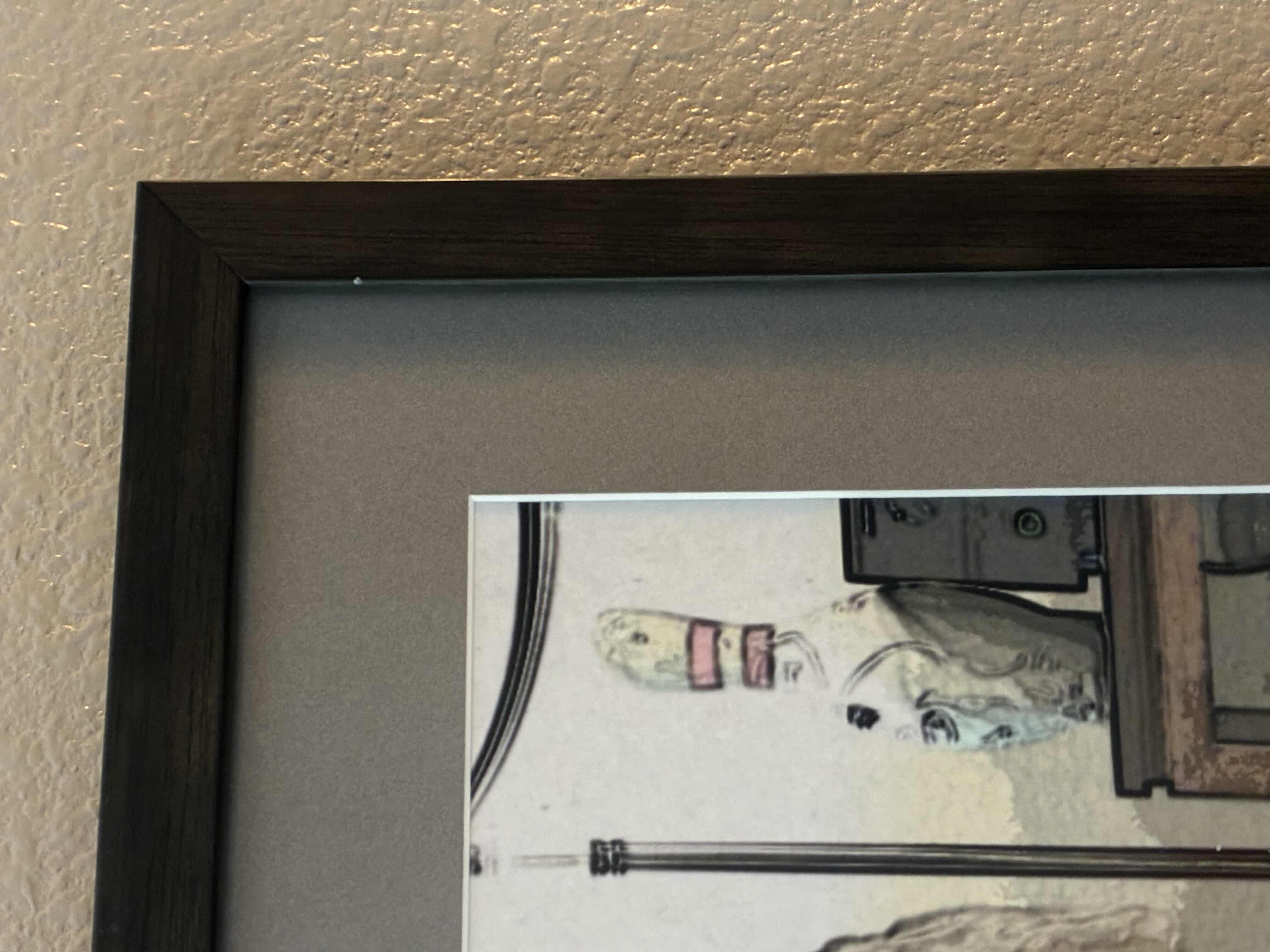 Photo 1 of DISTORTED LABRADOR PHOTO FRAMED ARTWORK 13” X 16”