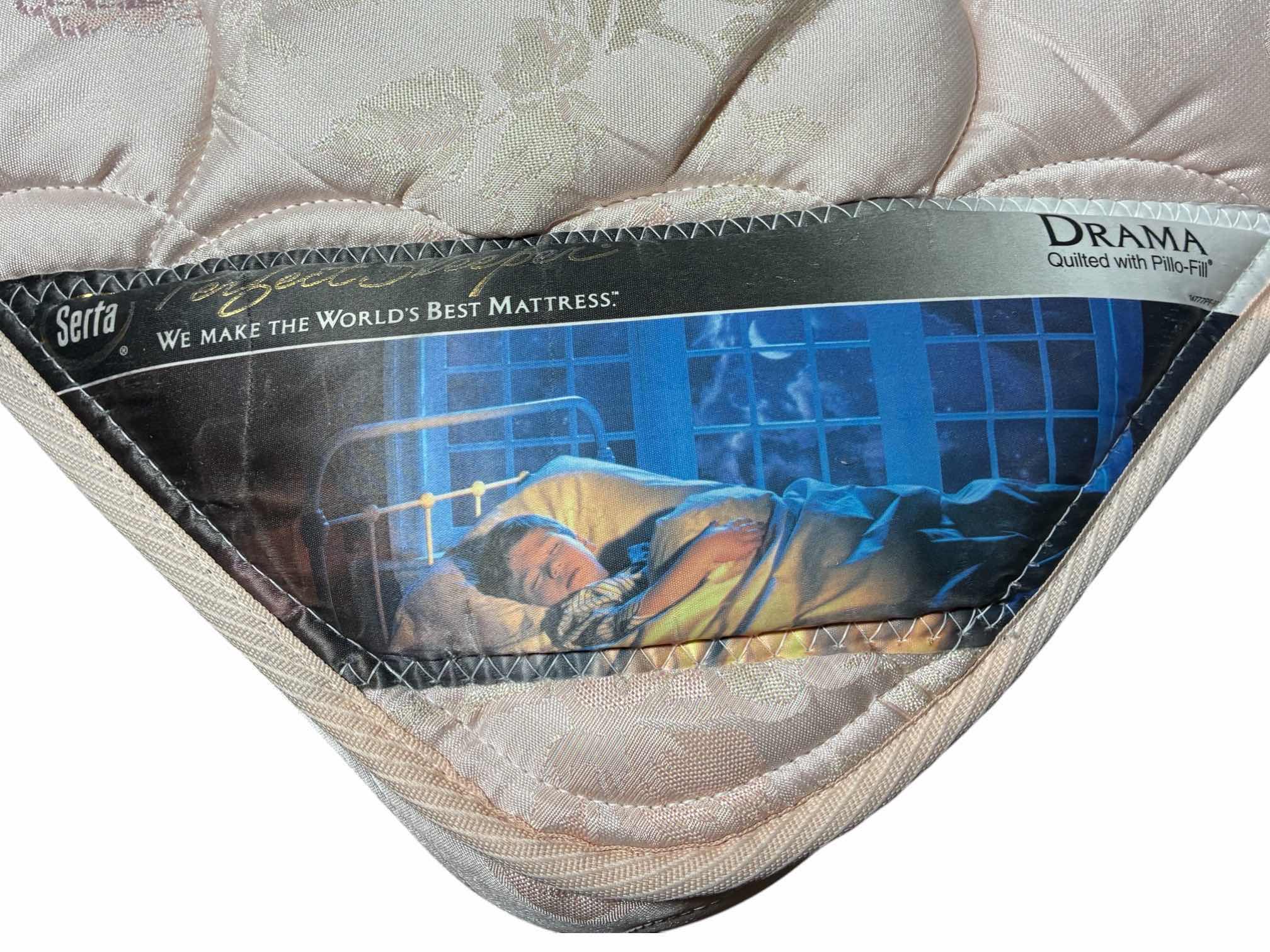 Photo 1 of SERTA DRAMA QUILTED TOP QUEEN MATTRESS & BOXSPRING W BEDDING