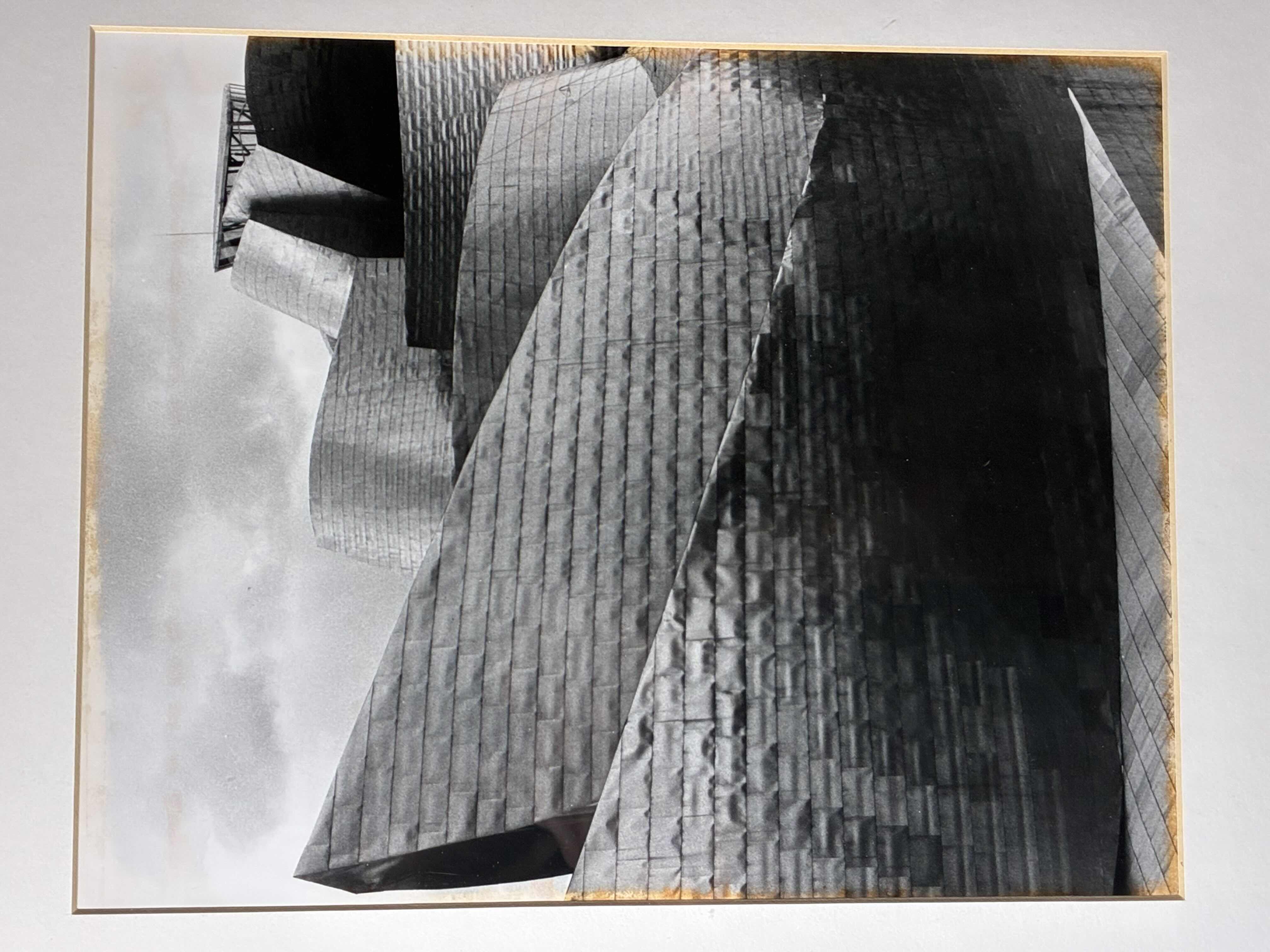 View 2 of GUGGENHEIM BILBAO MUSEUM BY ARCHITECT FRANK GEHRY FLARED BLACK & WHITE FRAMED PHOTOGRAPH ARTWORK 20“ X 23“