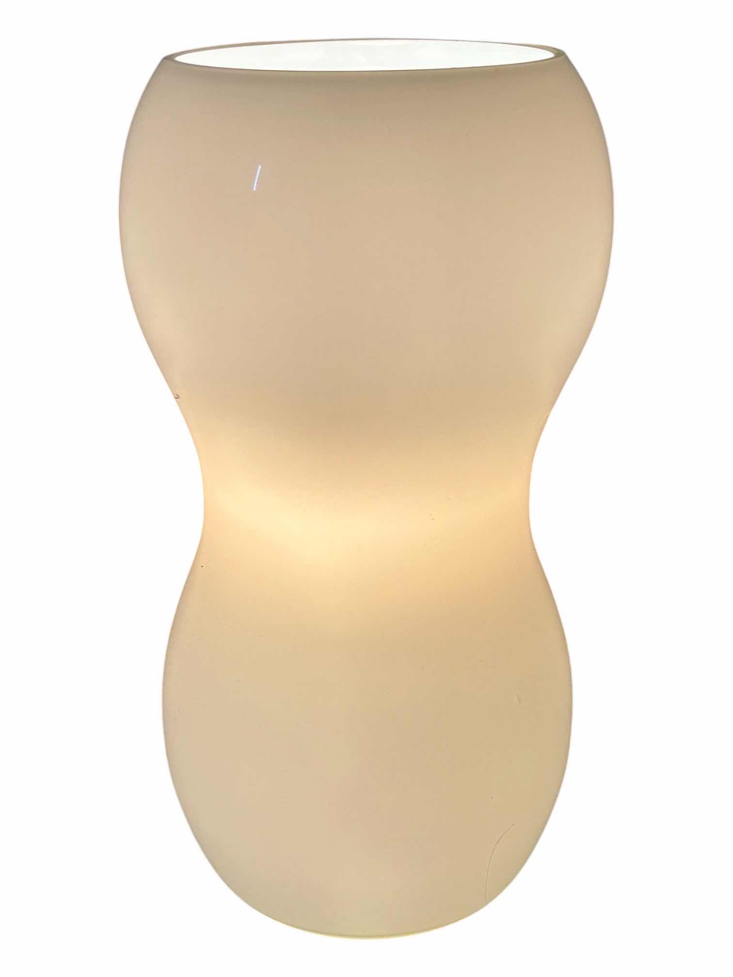 Photo 1 of HANDMADE MODERN GLASS BUBBLED TABLE LAMP H6”