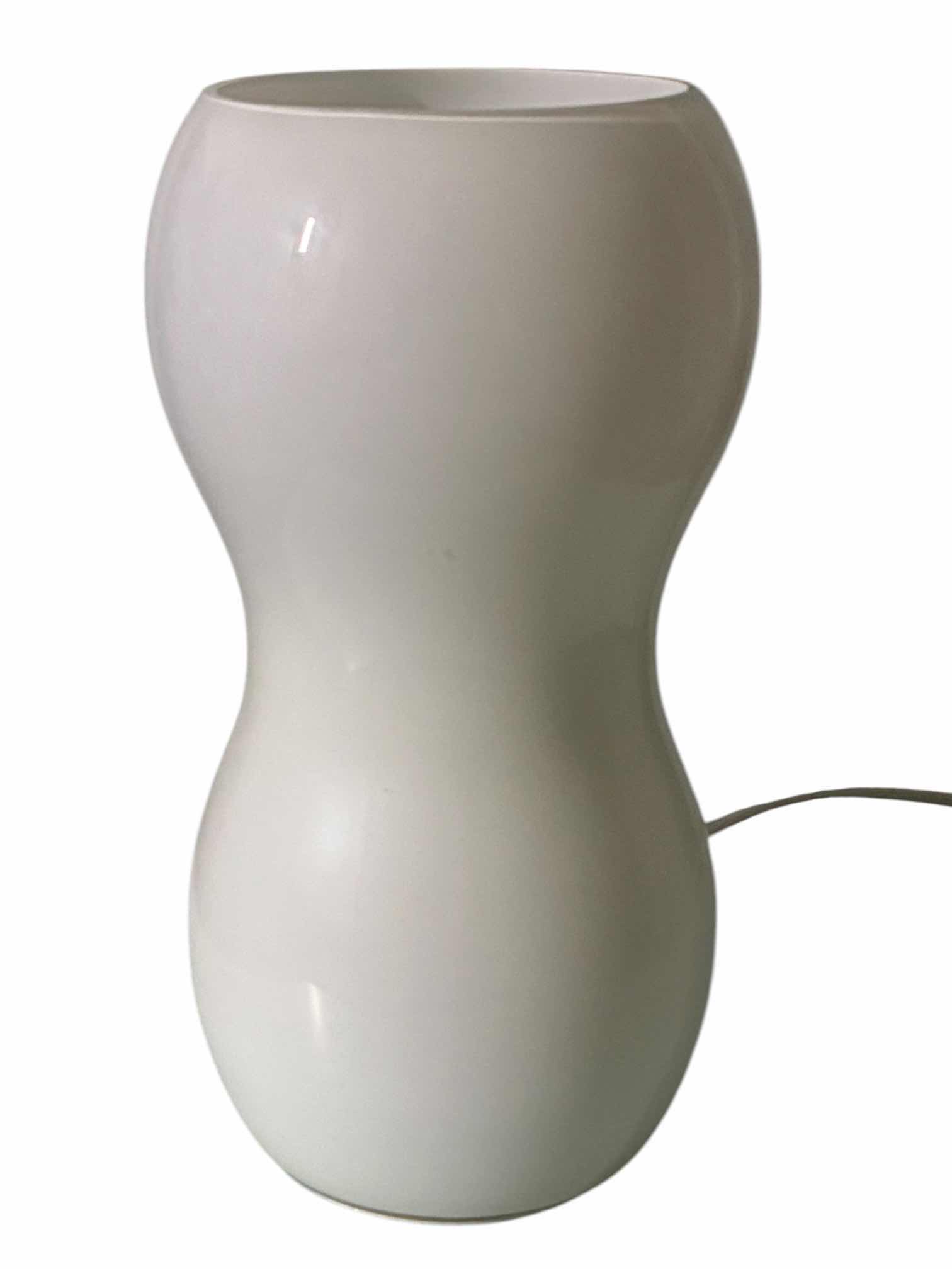 Photo 1 of HANDMADE MODERN GLASS BUBBLED TABLE LAMP H6”