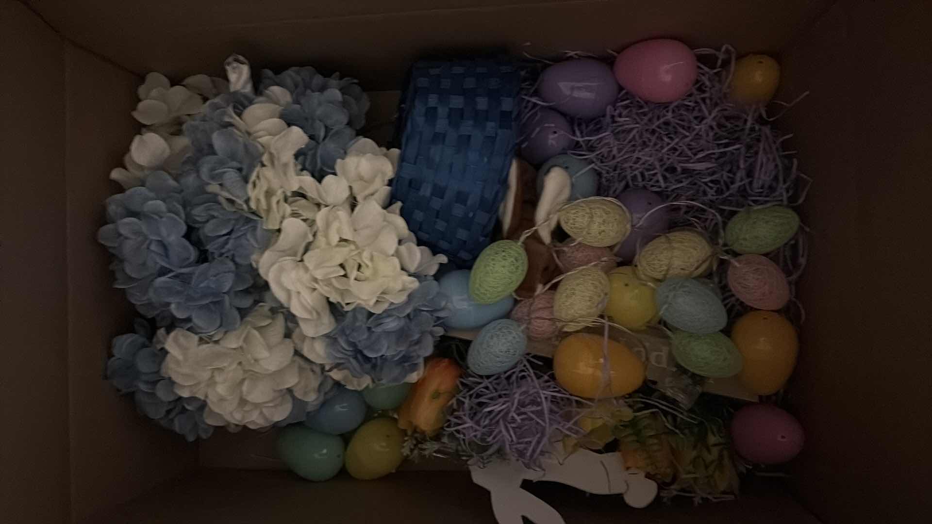 Photo 1 of BOX OF EASTER DECORATIONS