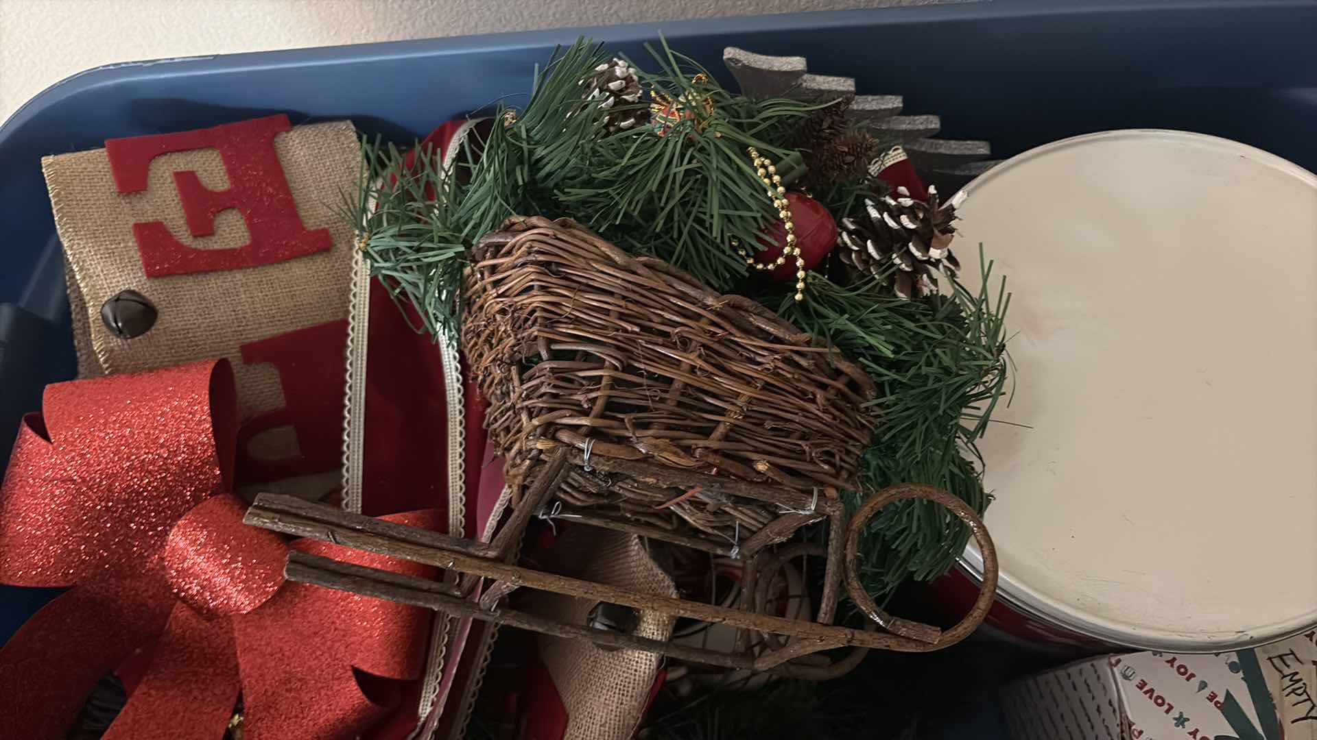 Photo 1 of CONTAINER OF CHRISTMAS DECOR