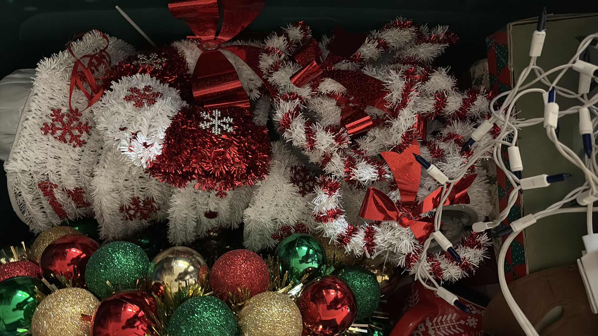 Photo 1 of CONTAINER OF CHRISTMAS DECOR