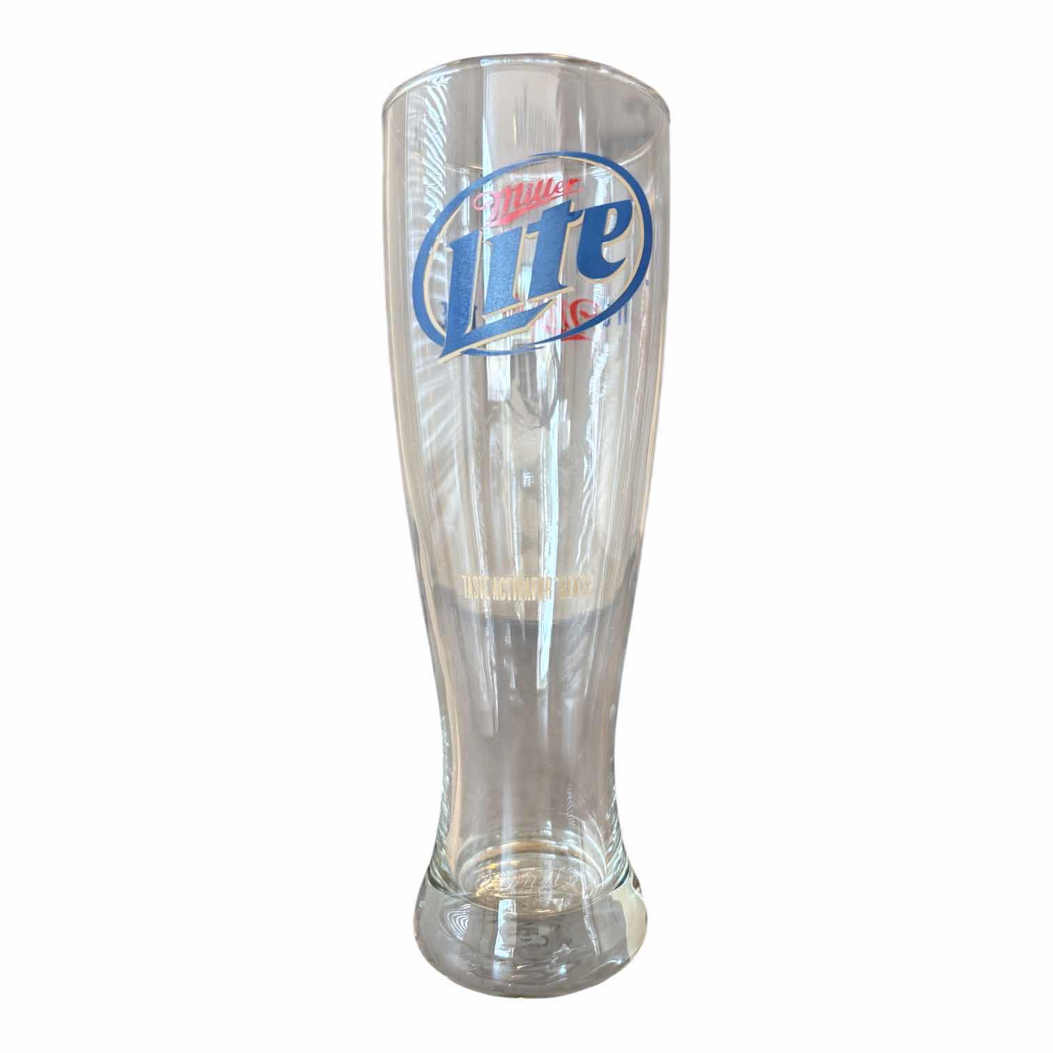 Photo 1 of MILLER LITE PILSNER BEER GLASSES (12)
