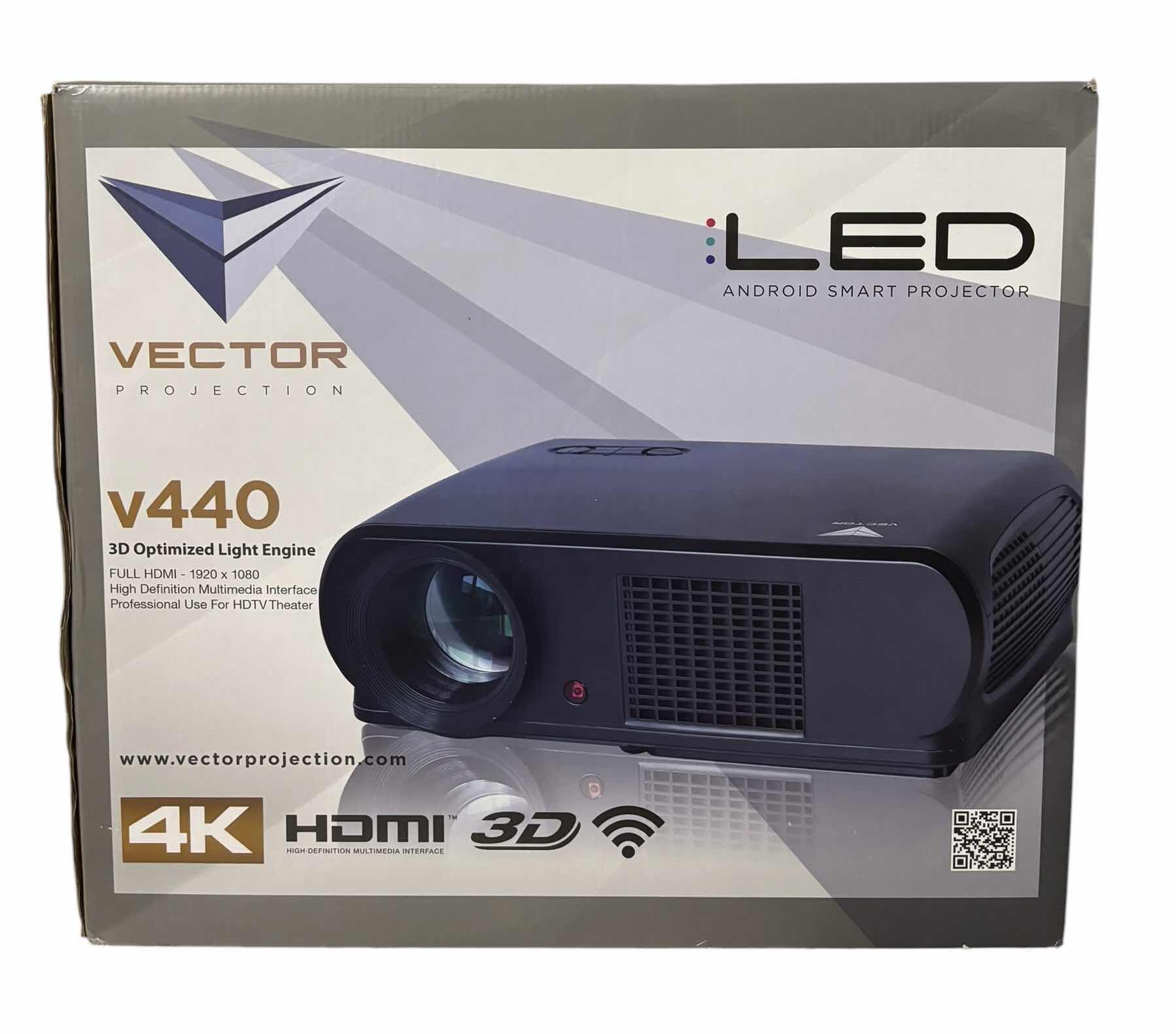 Photo 1 of VECTOR PROJECTION LED ANDROID SMART PROJECTOR