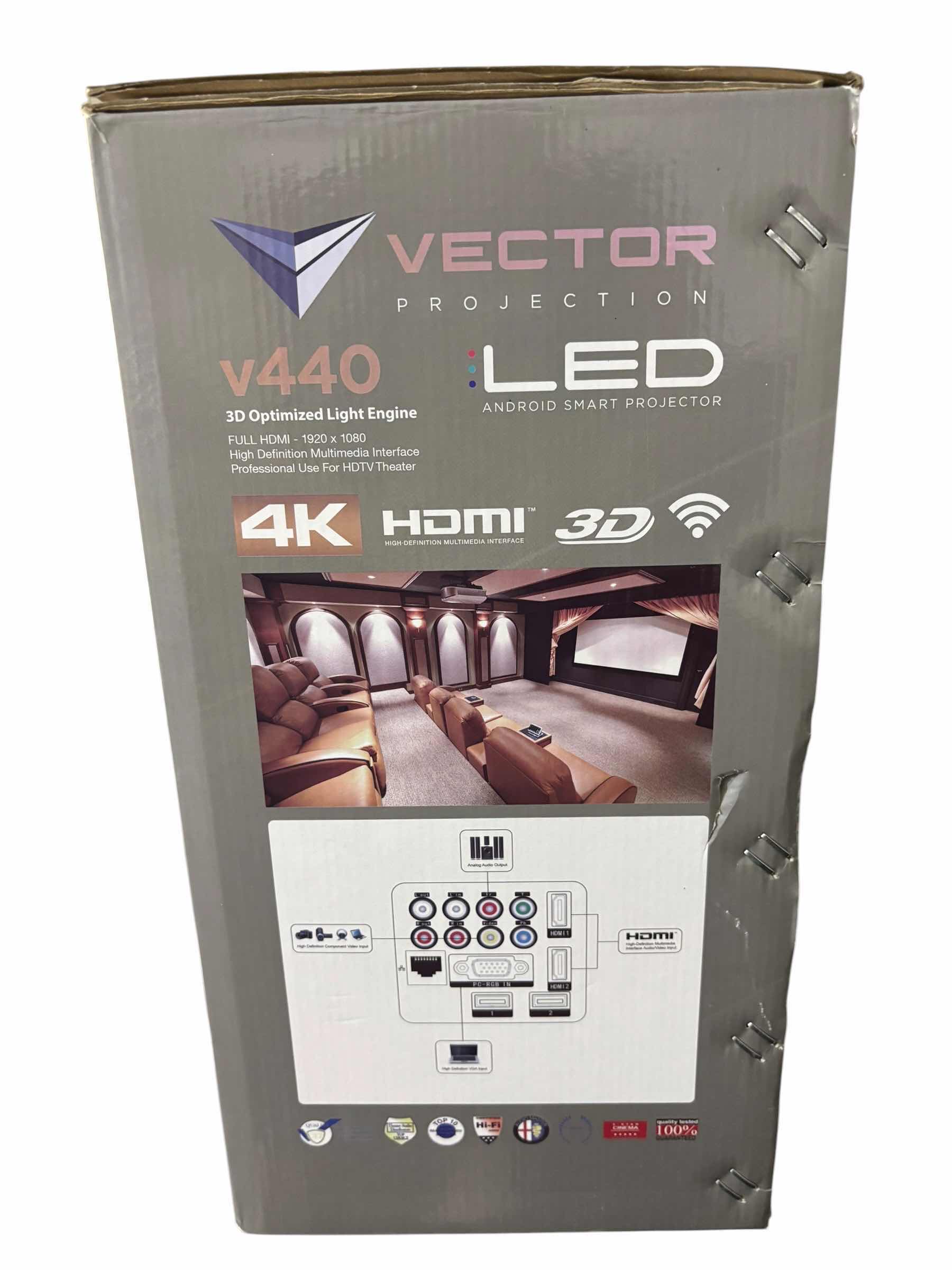Photo 1 of VECTOR PROJECTION LED ANDROID SMART PROJECTOR