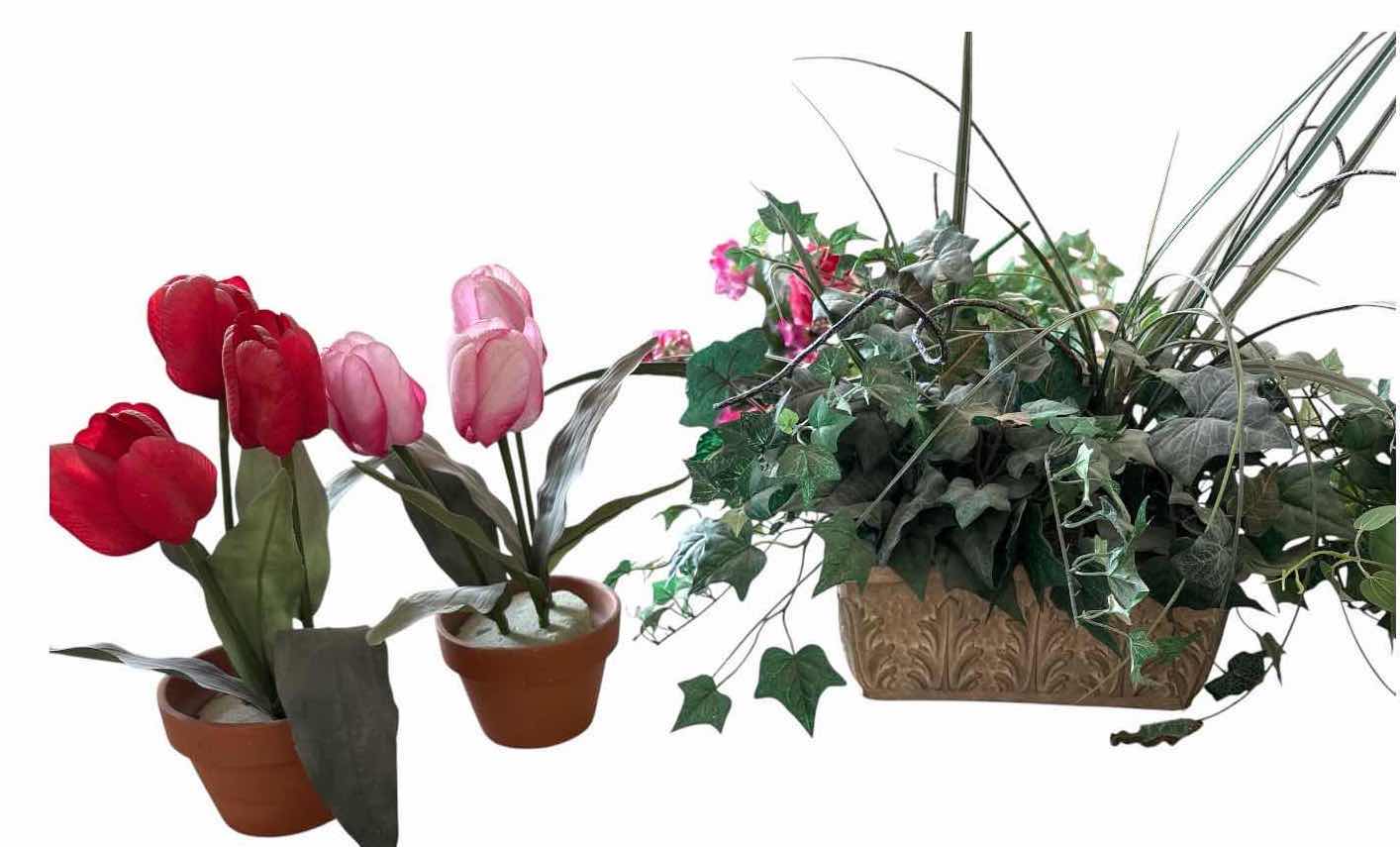 Photo 1 of (6)PCS ARTIFICIAL FLORAL ARRANGEMENTS & DECOR