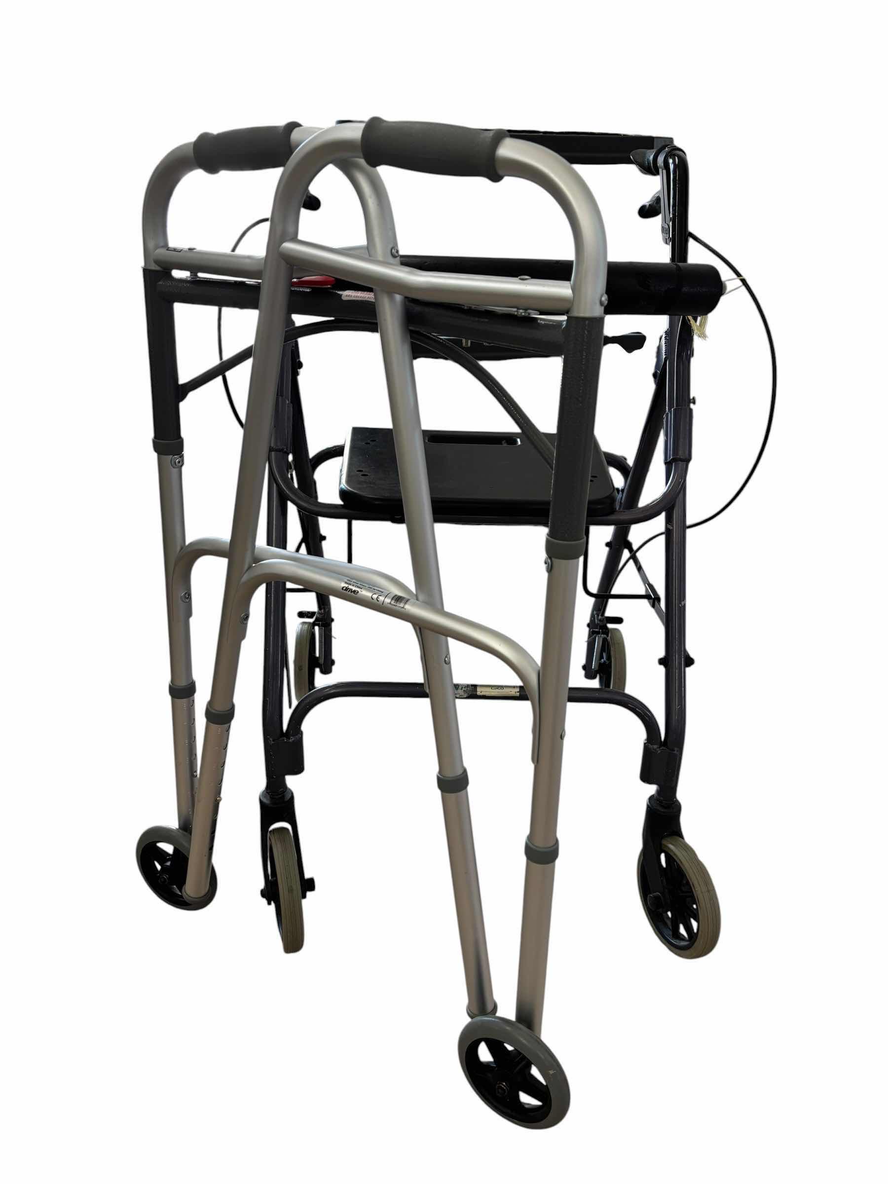 Photo 1 of DRIVE MEDICAL ROLLATOR WALKER & FOLDING WALKER