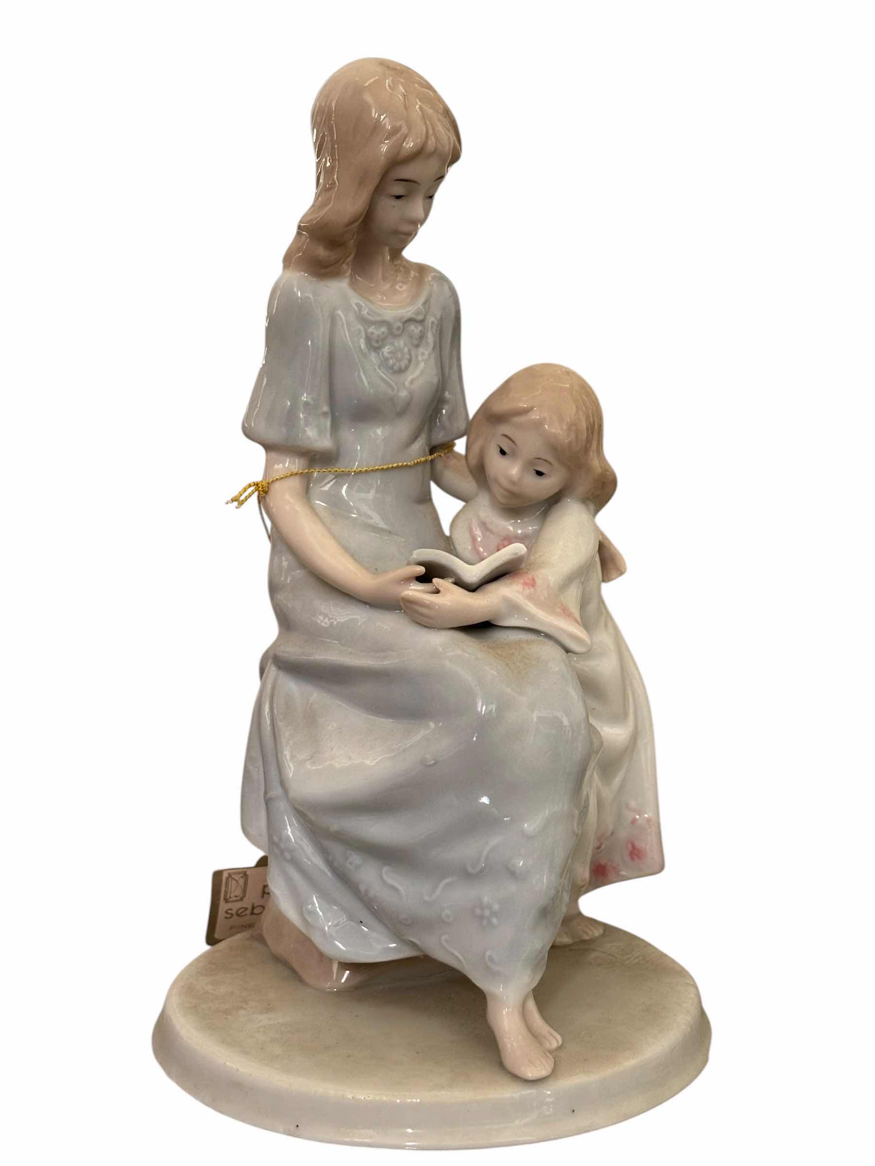 Photo 1 of PORCELAIN FIGURINES (3), TALLEST H8”