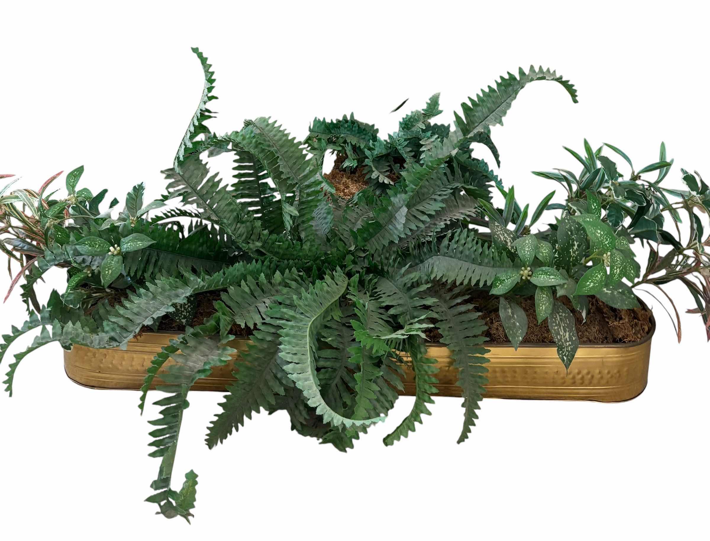 Photo 1 of ARTIFICIAL PLANT IN METAL CONTAINER 36”L