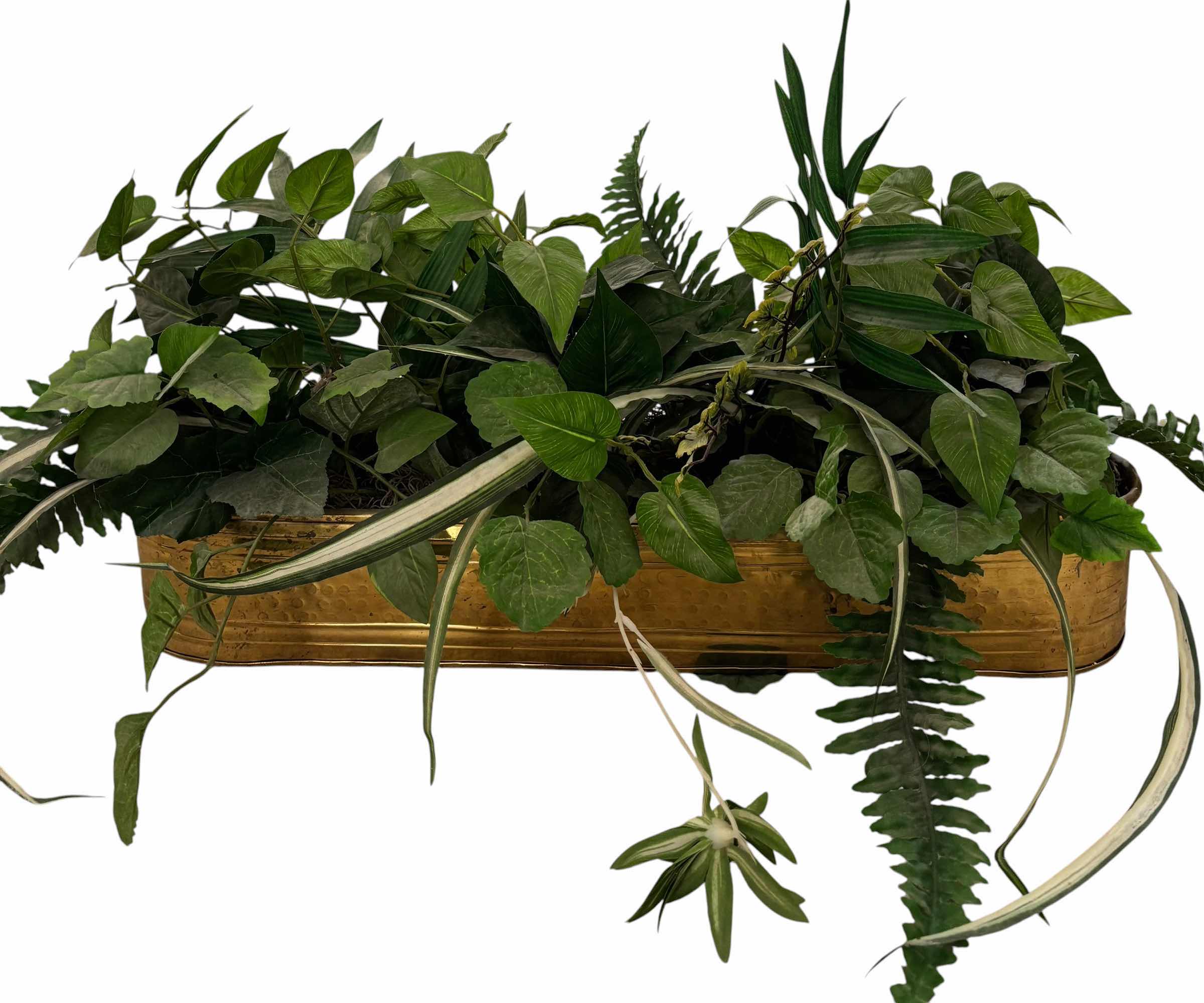 Photo 1 of ARTIFICIAL PLANT IN METAL CONTAINER 24”L
