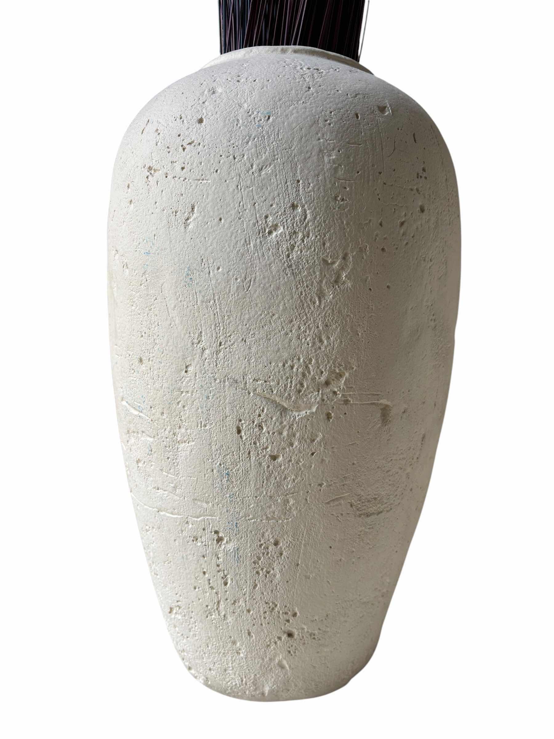 Photo 1 of CERAMIC VASE WITH DRIED PLANT H42”