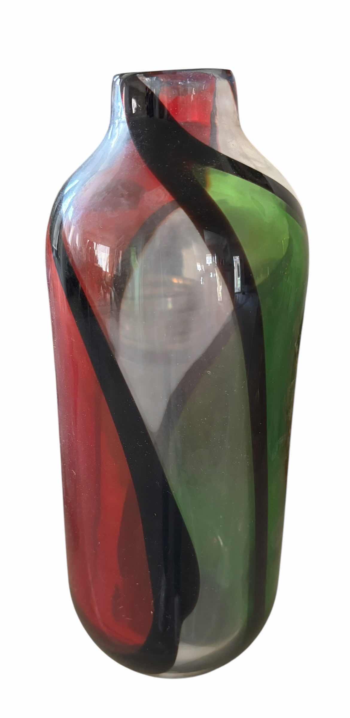 Photo 1 of DALE TIFFANY FAVRILE HAND BLOWN ART GLASS VASE H10”