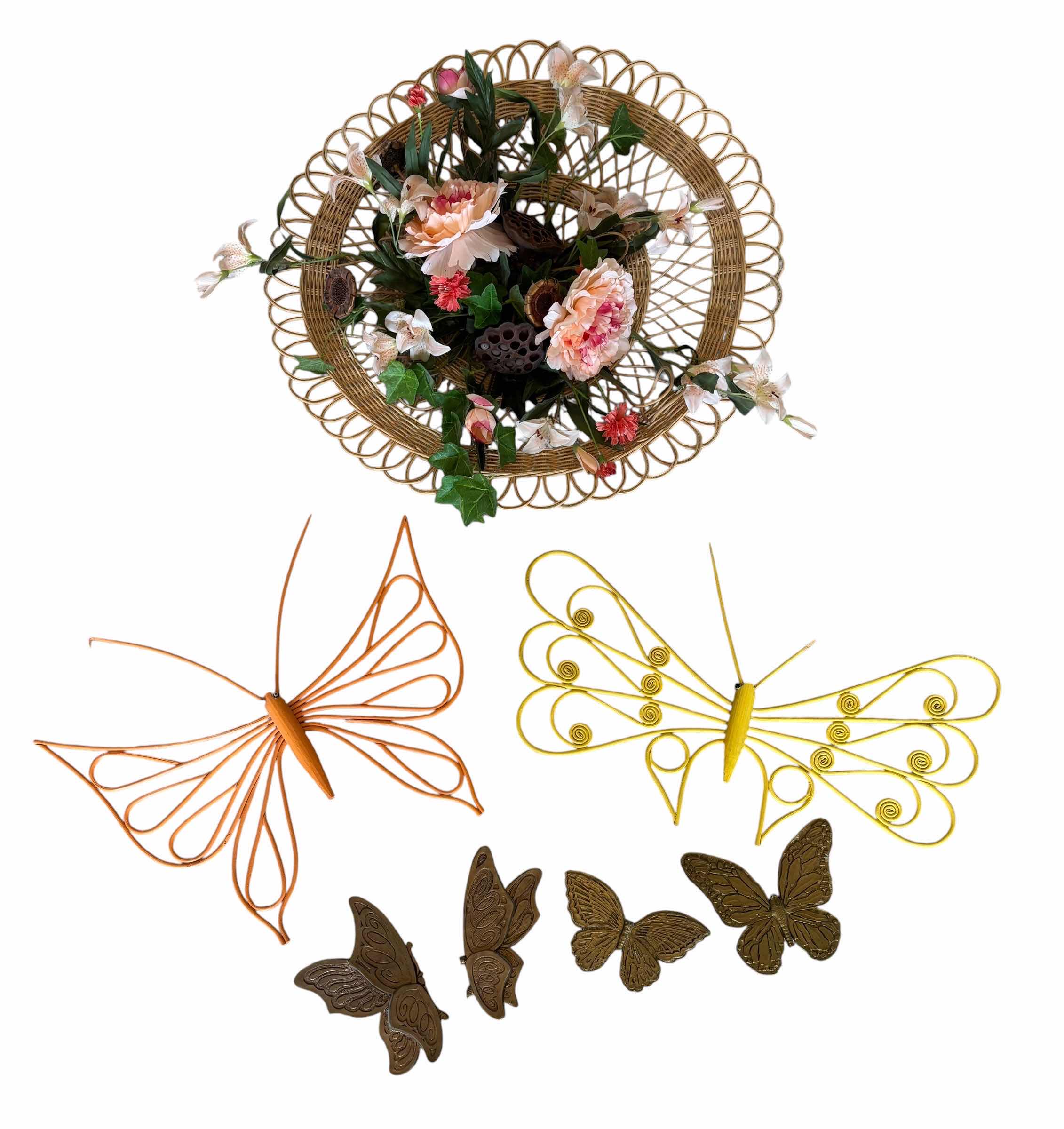 Photo 1 of BUTTERFLY & FLOWERS WALL DECOR