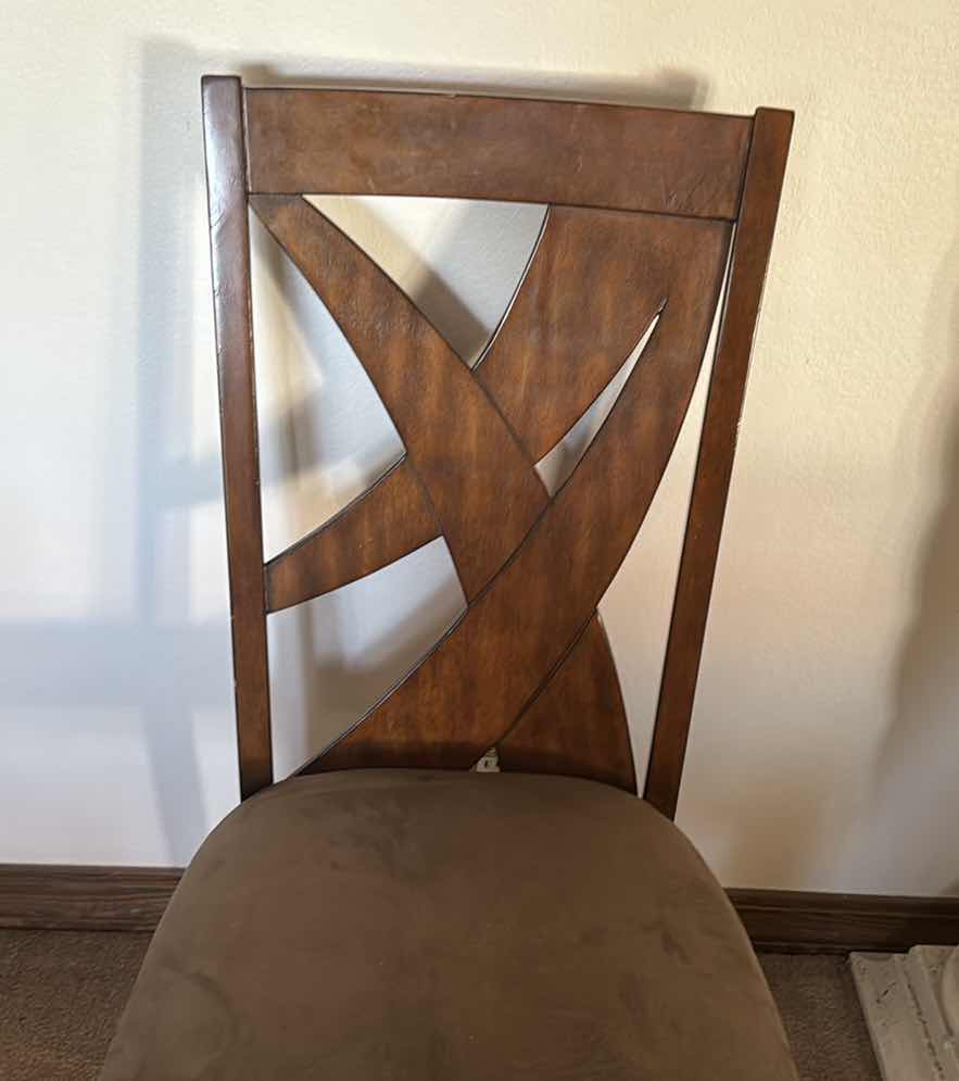 Photo 3 of SOLID WOOD MODERN SIDE CHAIR W PADDED SEAT