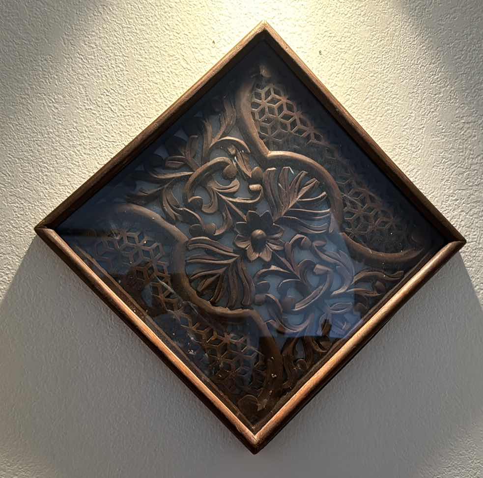 Photo 1 of WOOD CARVED WALL HANGING 
13.5” X 13.5”