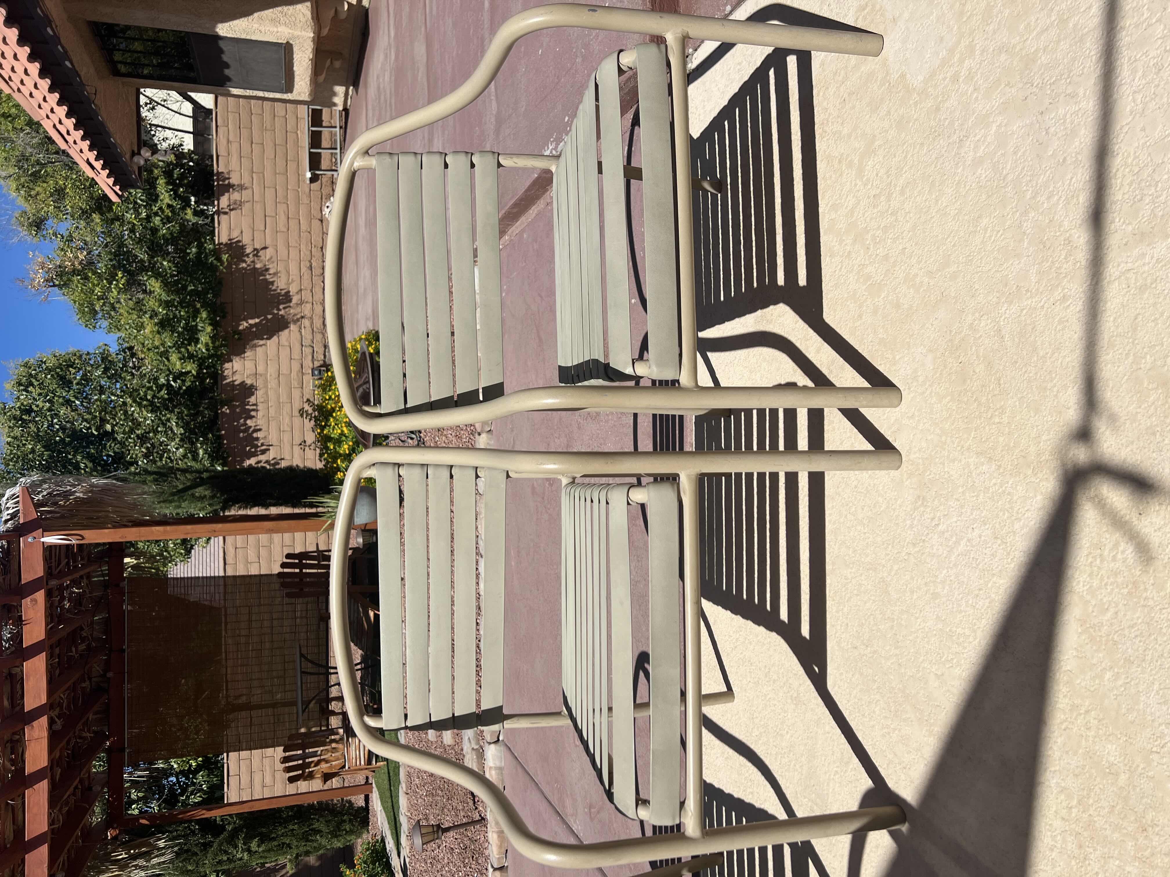 Photo 1 of 2-ALUMINUM OUTDOOR ARM CHAIRS