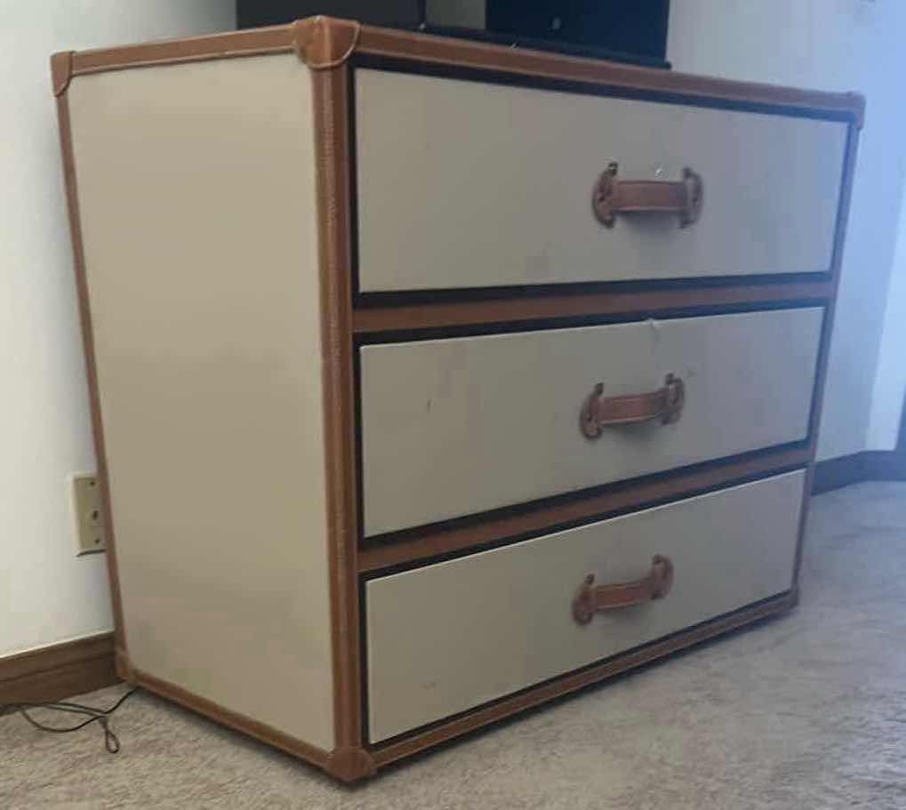 Photo 2 of MARK DAVID TRUNK STYLE 3 DRAWER DRESSER 42" x 20" H32"